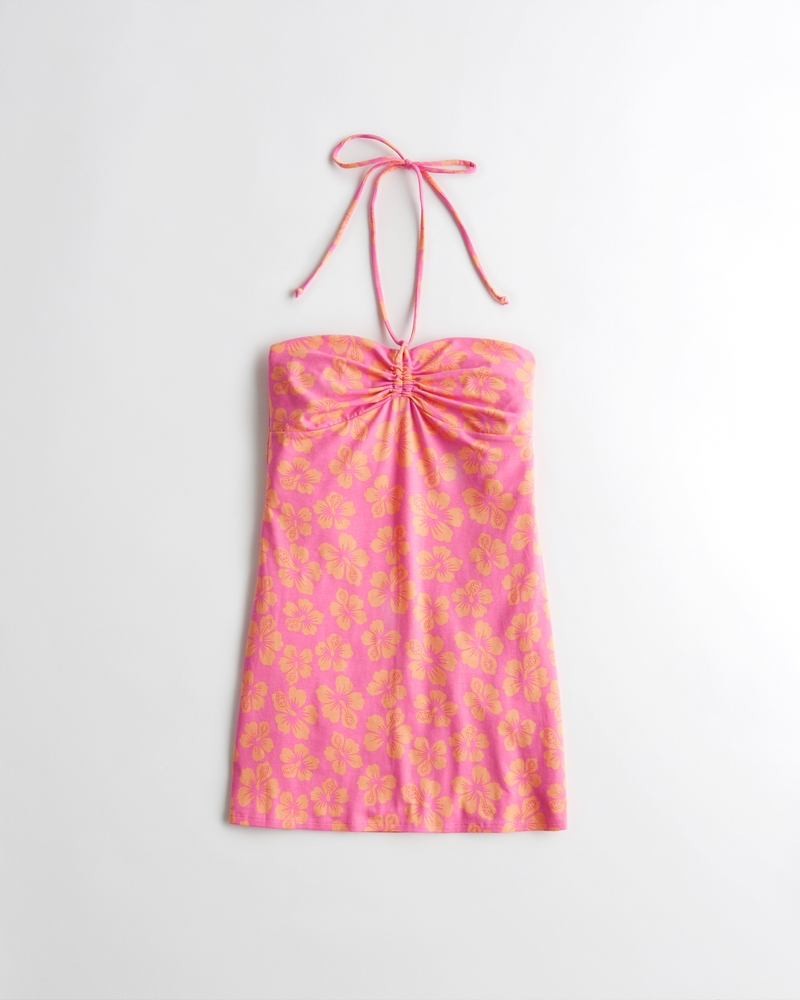 Knit Halter Mini Dress