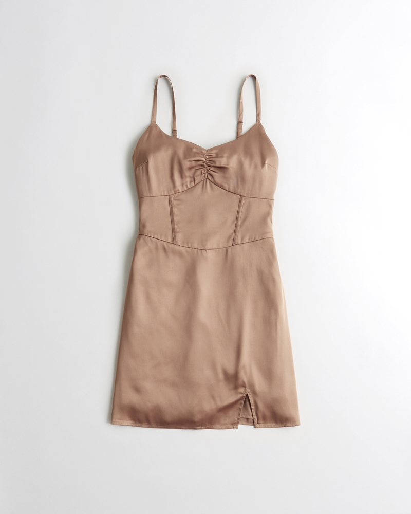 Women's Satin Corset Short Dress Women's Sale