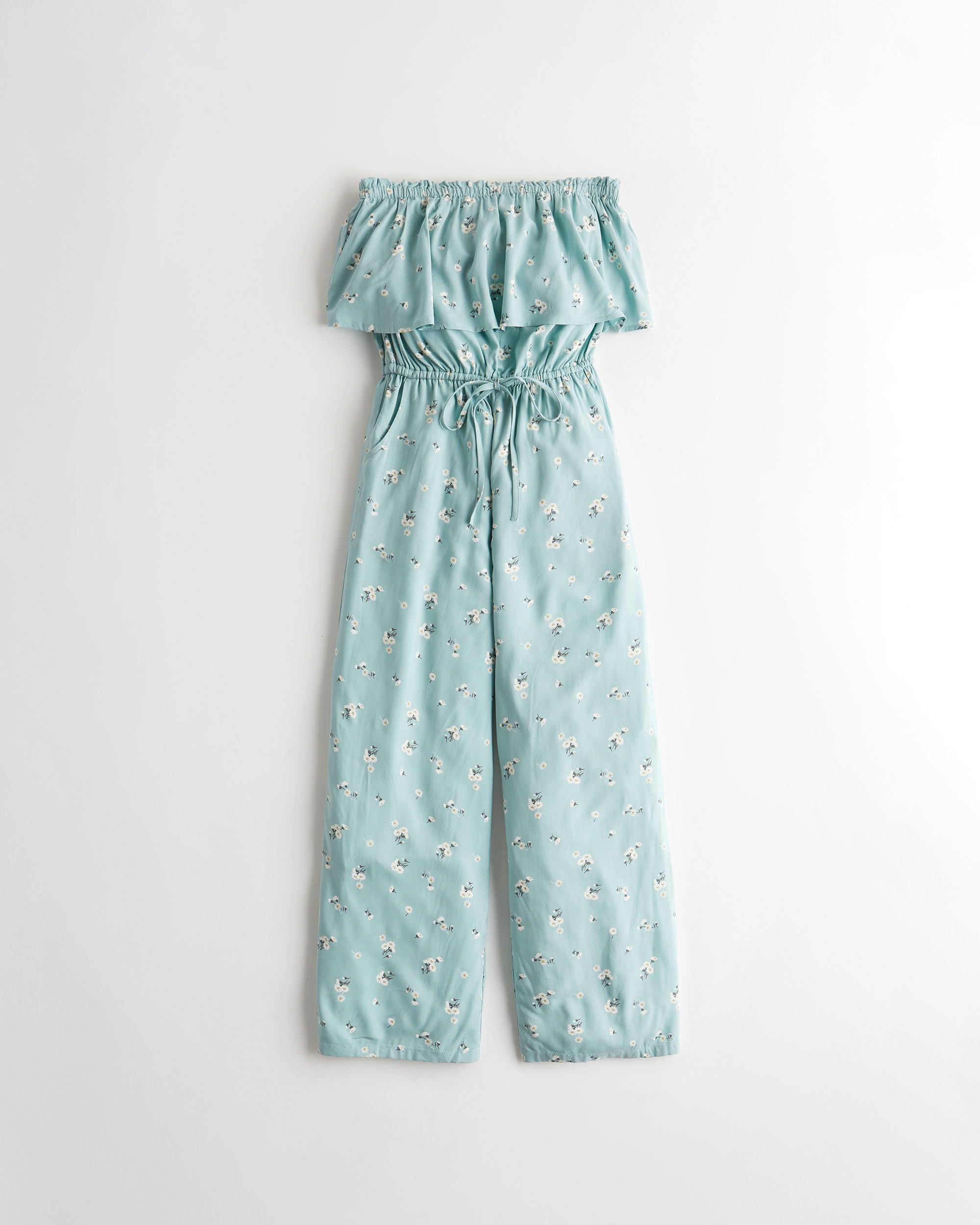 hollister crop wide leg jumpsuit