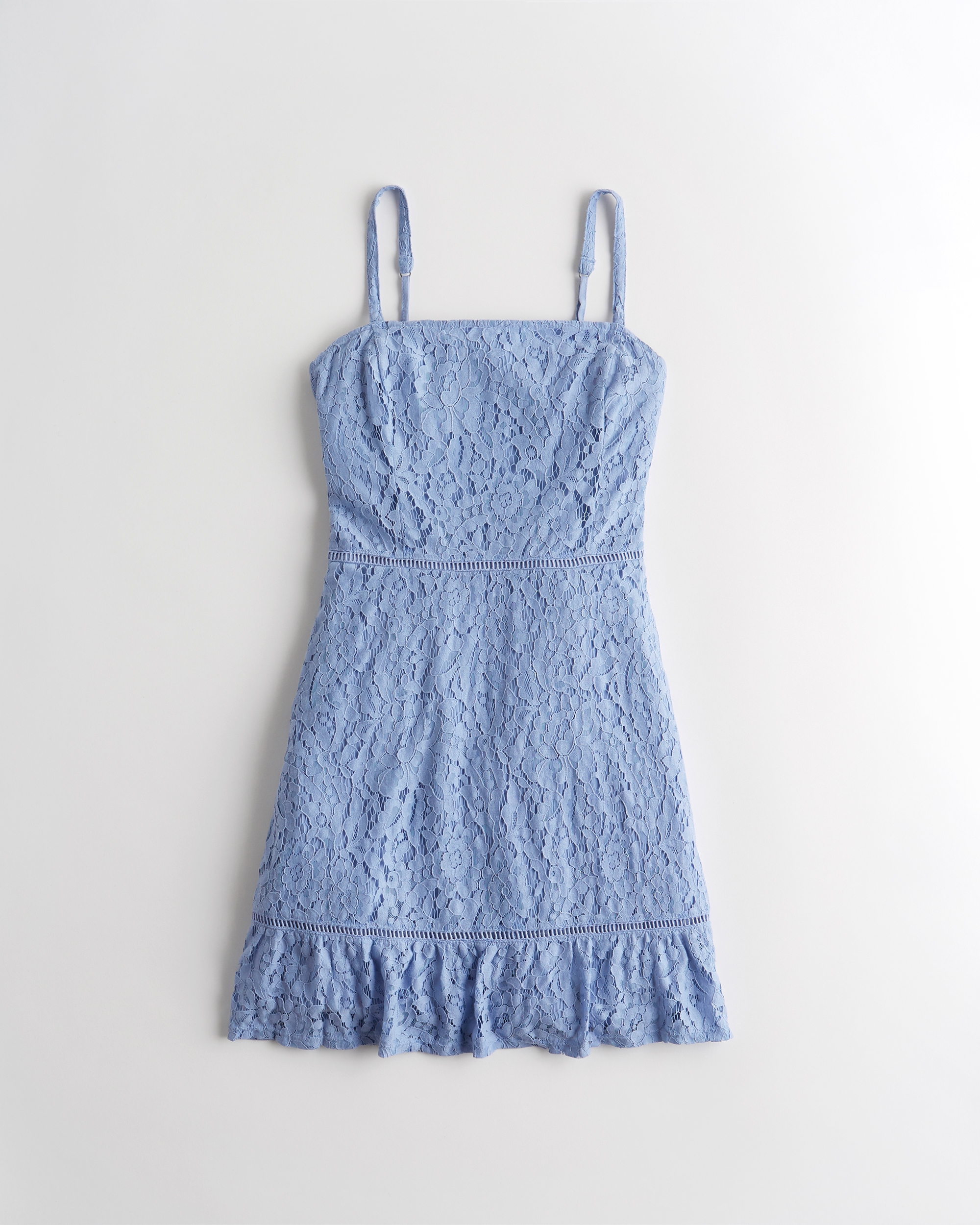 lace ruffle dress