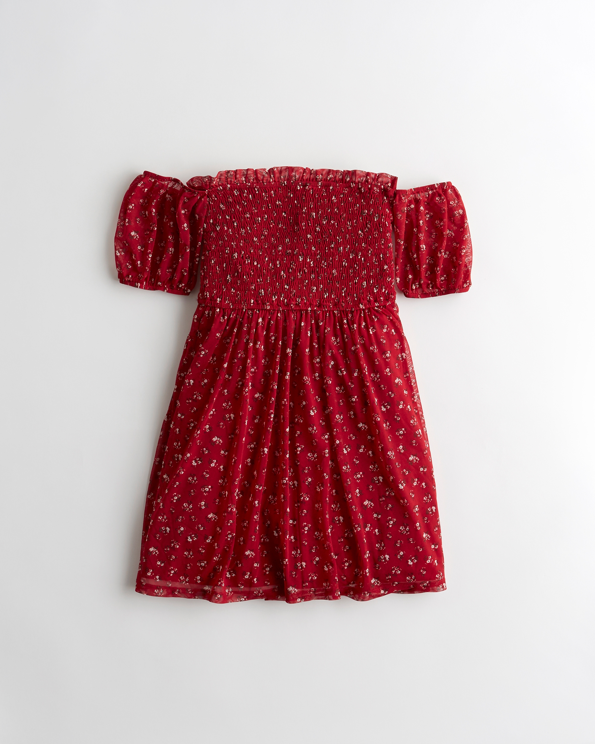 hollister red floral dress