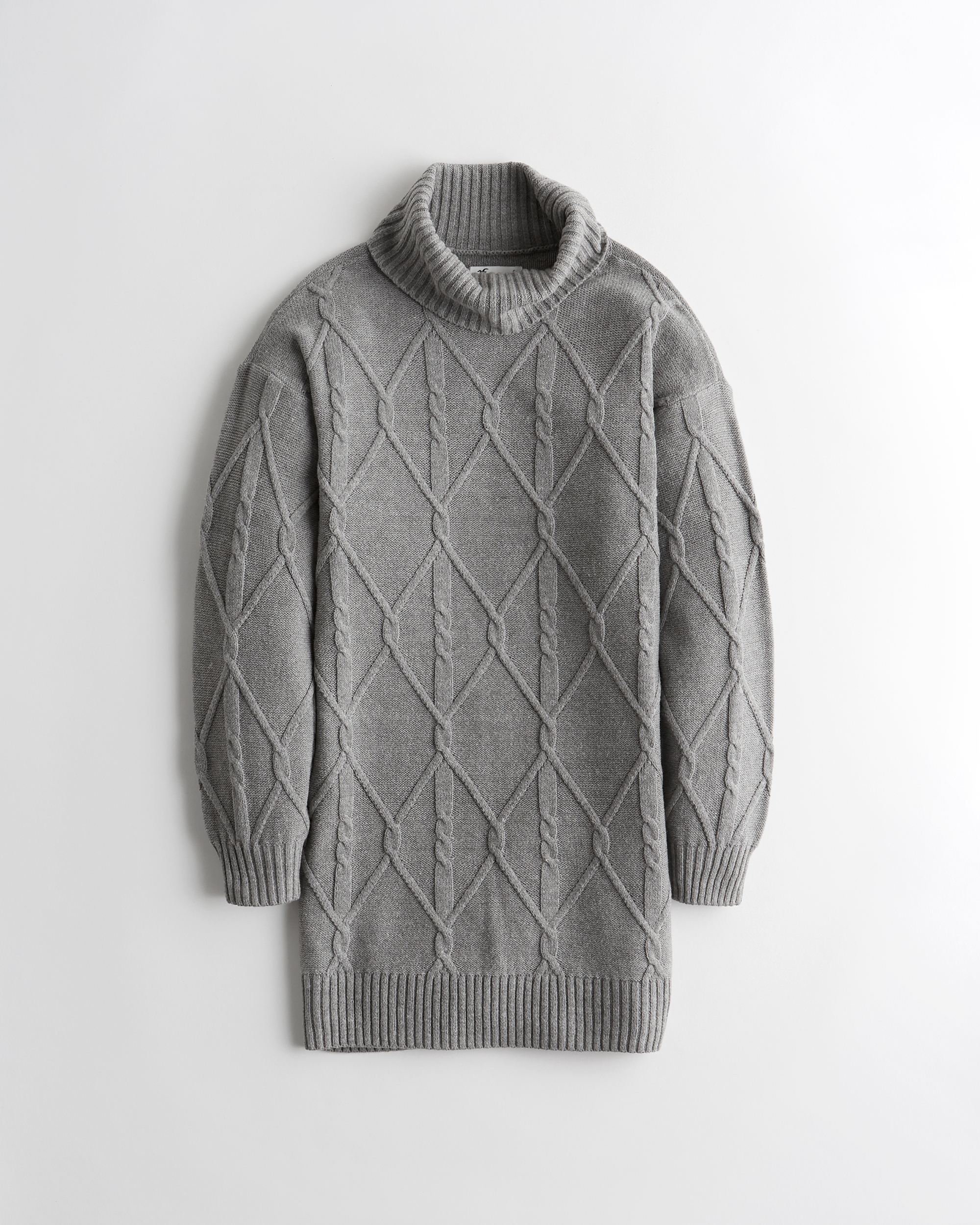 Girls Cable Mini Turtleneck Sweater 