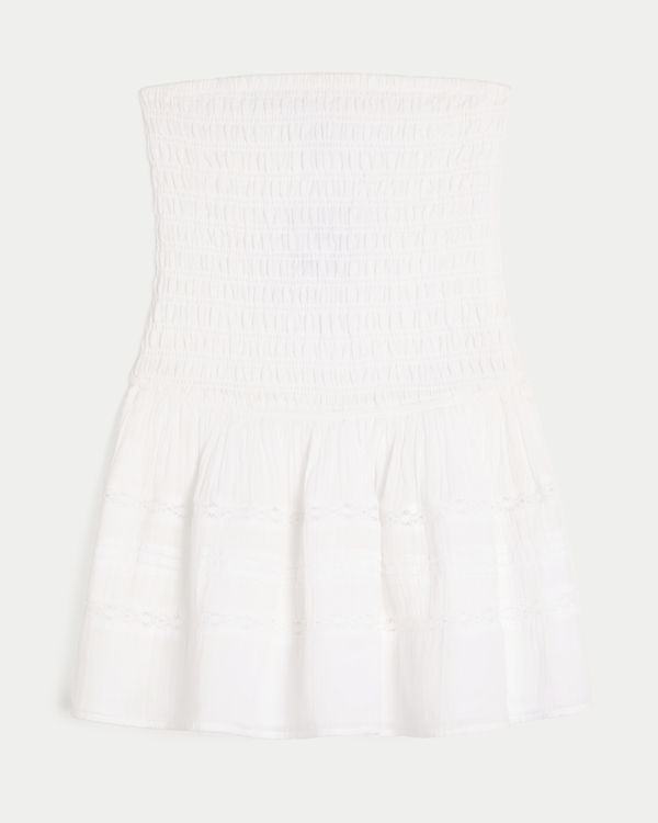 Women's Strapless Smocked Mini Dress | Women's Dresses | HollisterCo.com