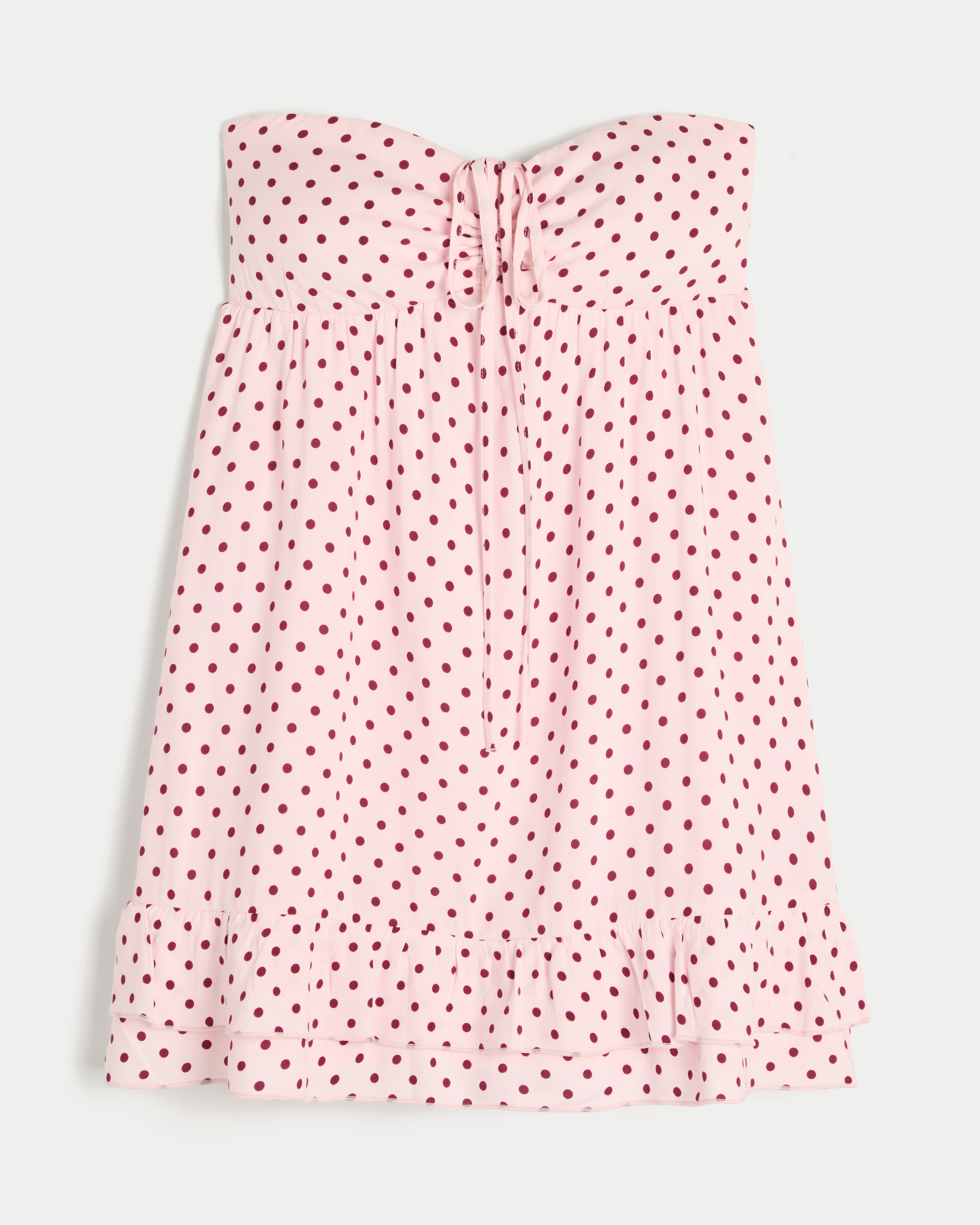 Strapless Ruffle Mini Dress