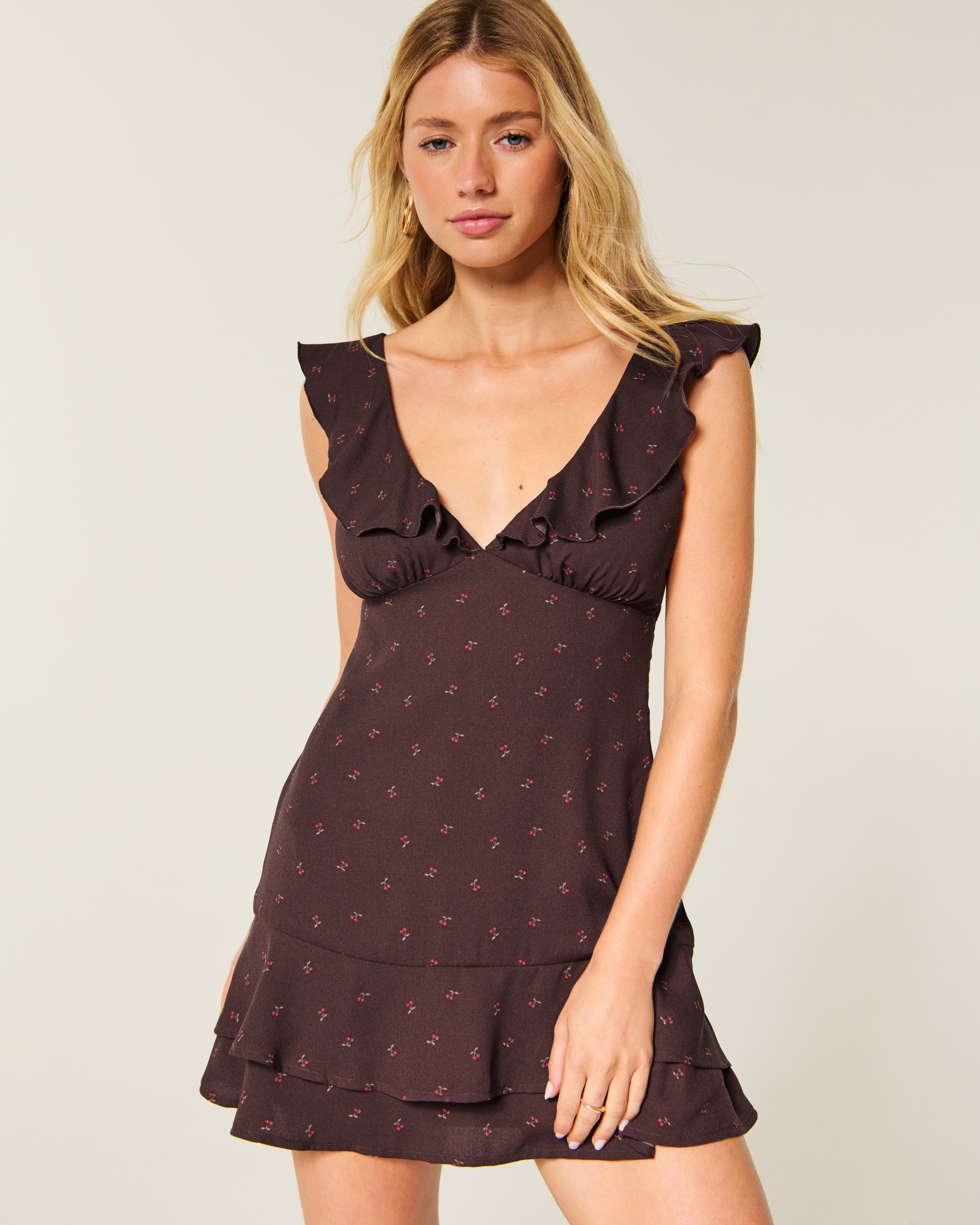 Flutter Sleeve Mini Dress