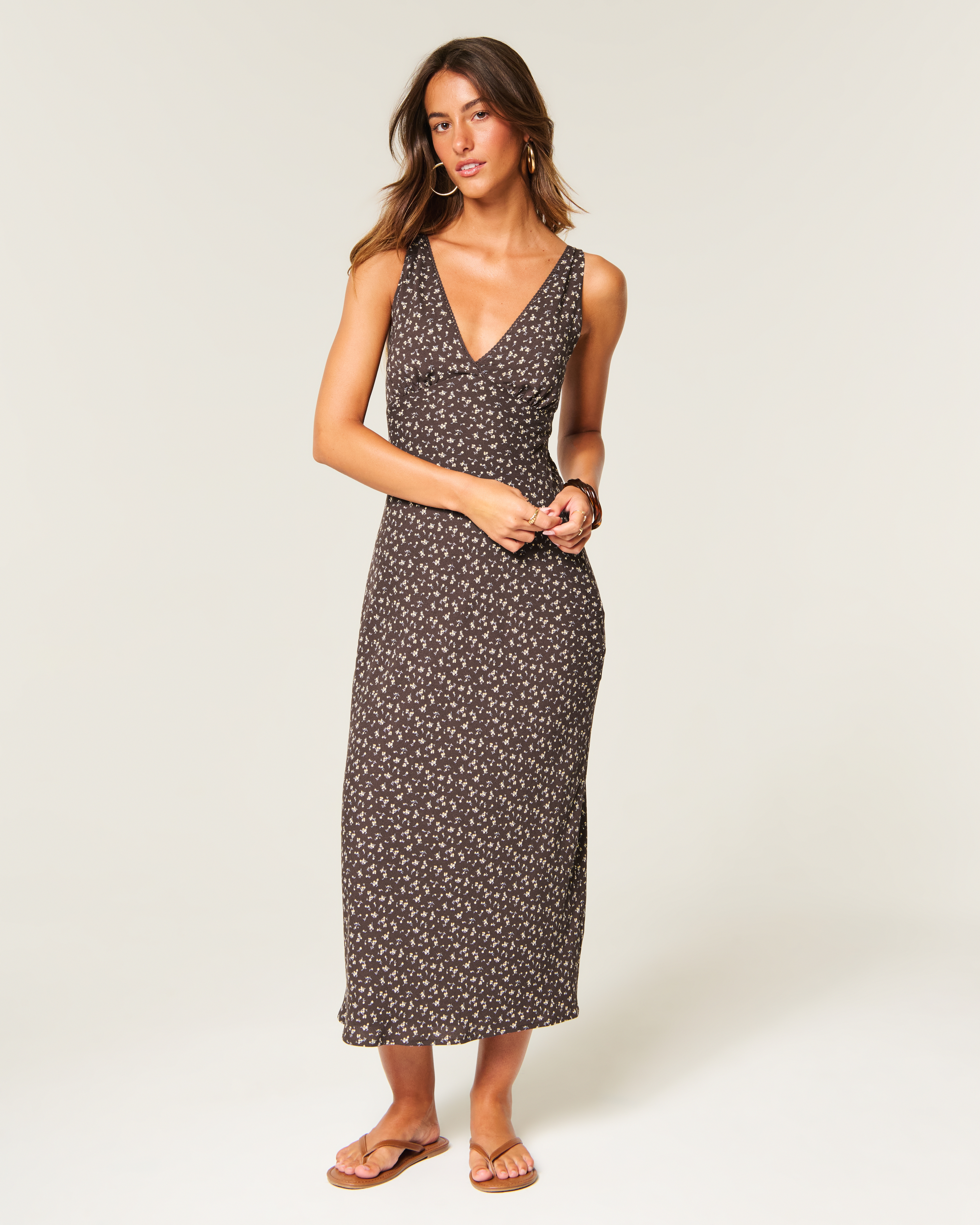 Crepe Maxi Dress