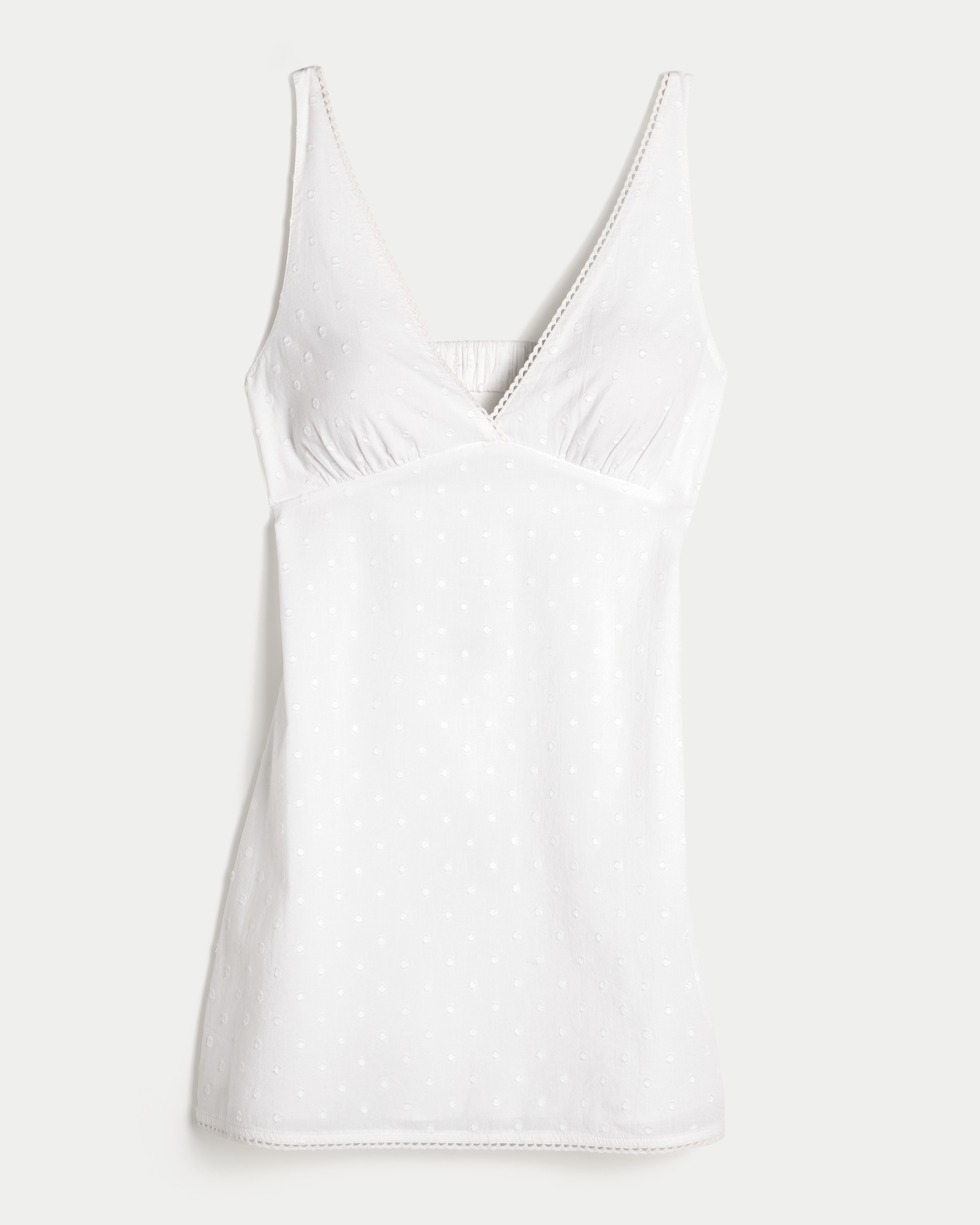 Textural Dot A-Line Mini Dress