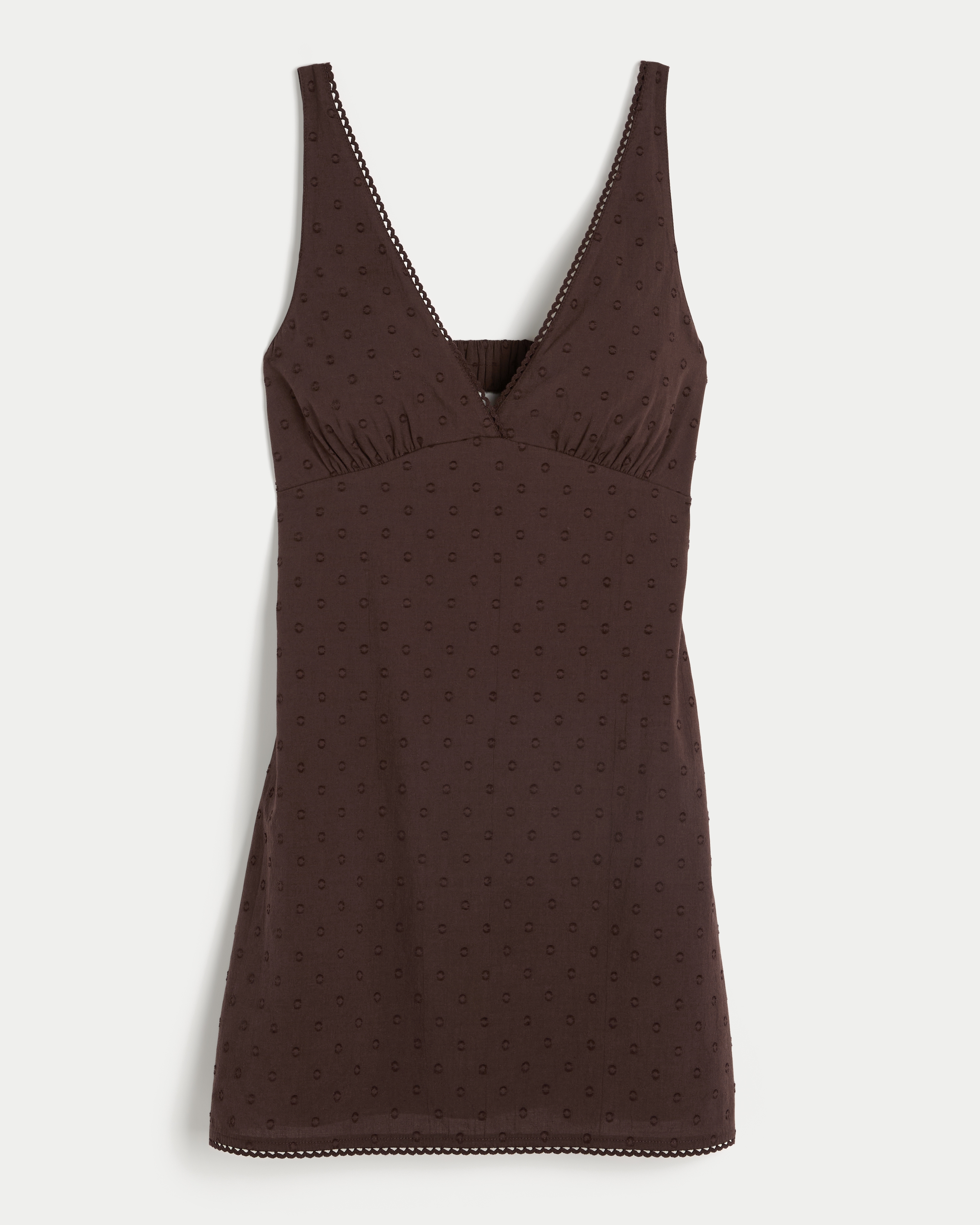 Textural Dot A-Line Mini Dress