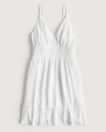 Women's Smocked Waistband Mini Dress | Women's Sale | HollisterCo.com