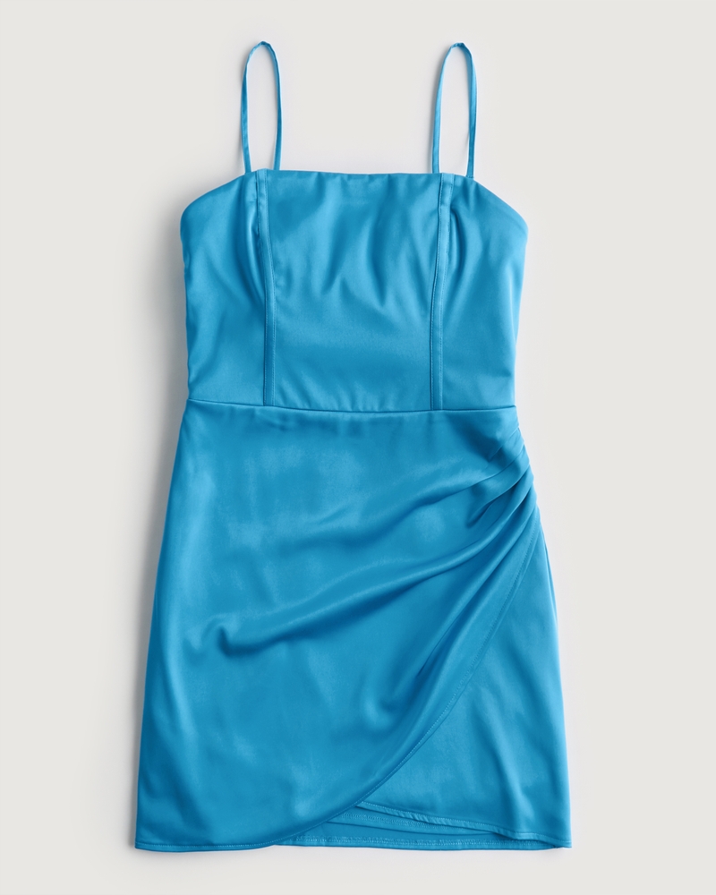 Women's Satin Bodycon Mini Dress Women's