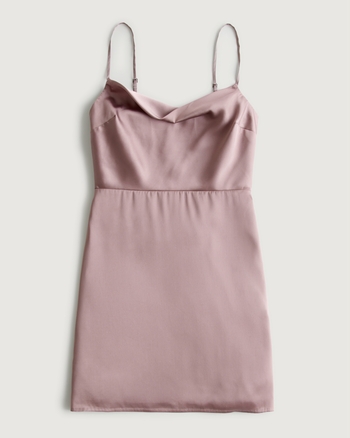 Women's Satin Mini Dress | Women's Dresses & Rompers | HollisterCo.com