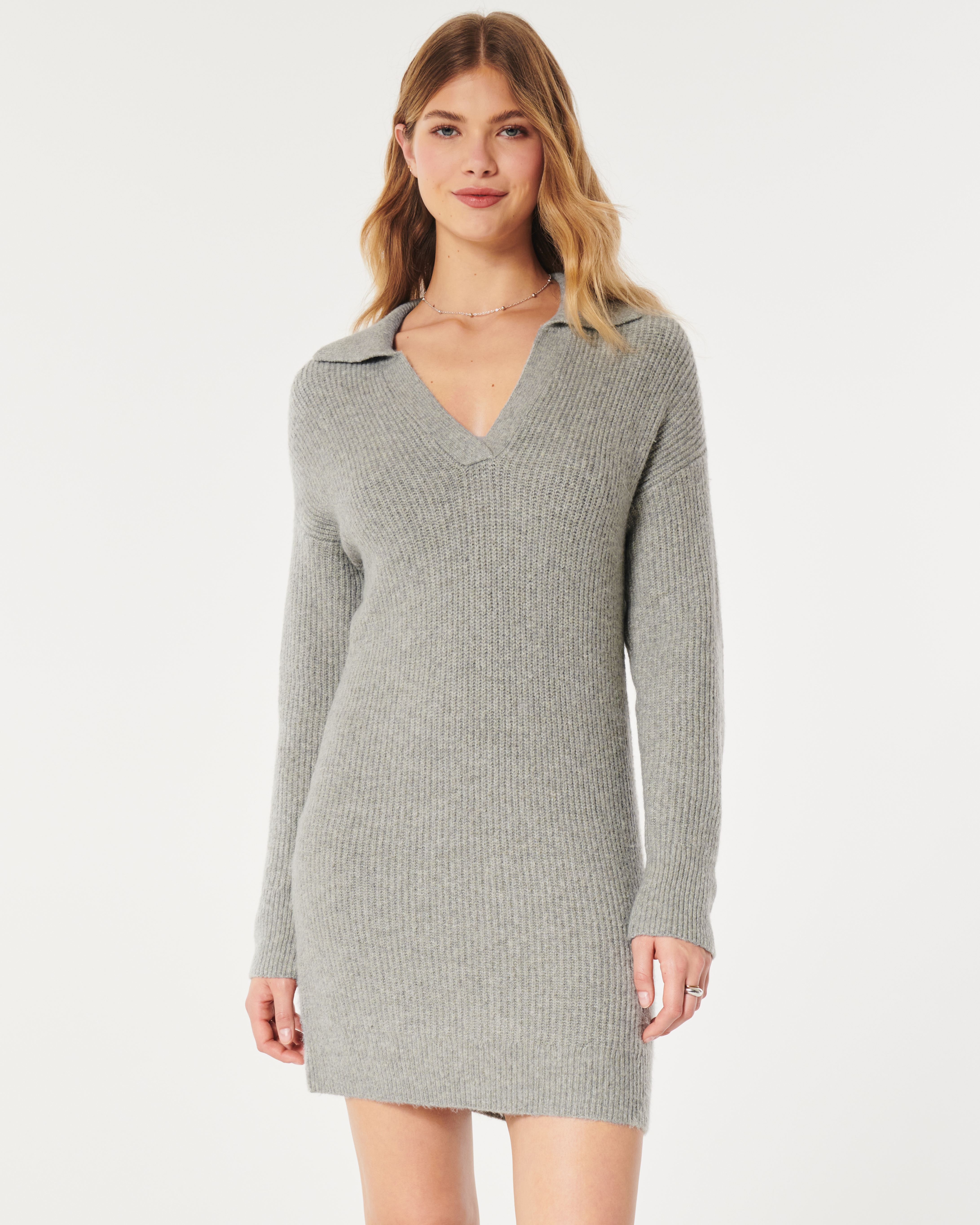 Hollister ribbed sweater clearance dress