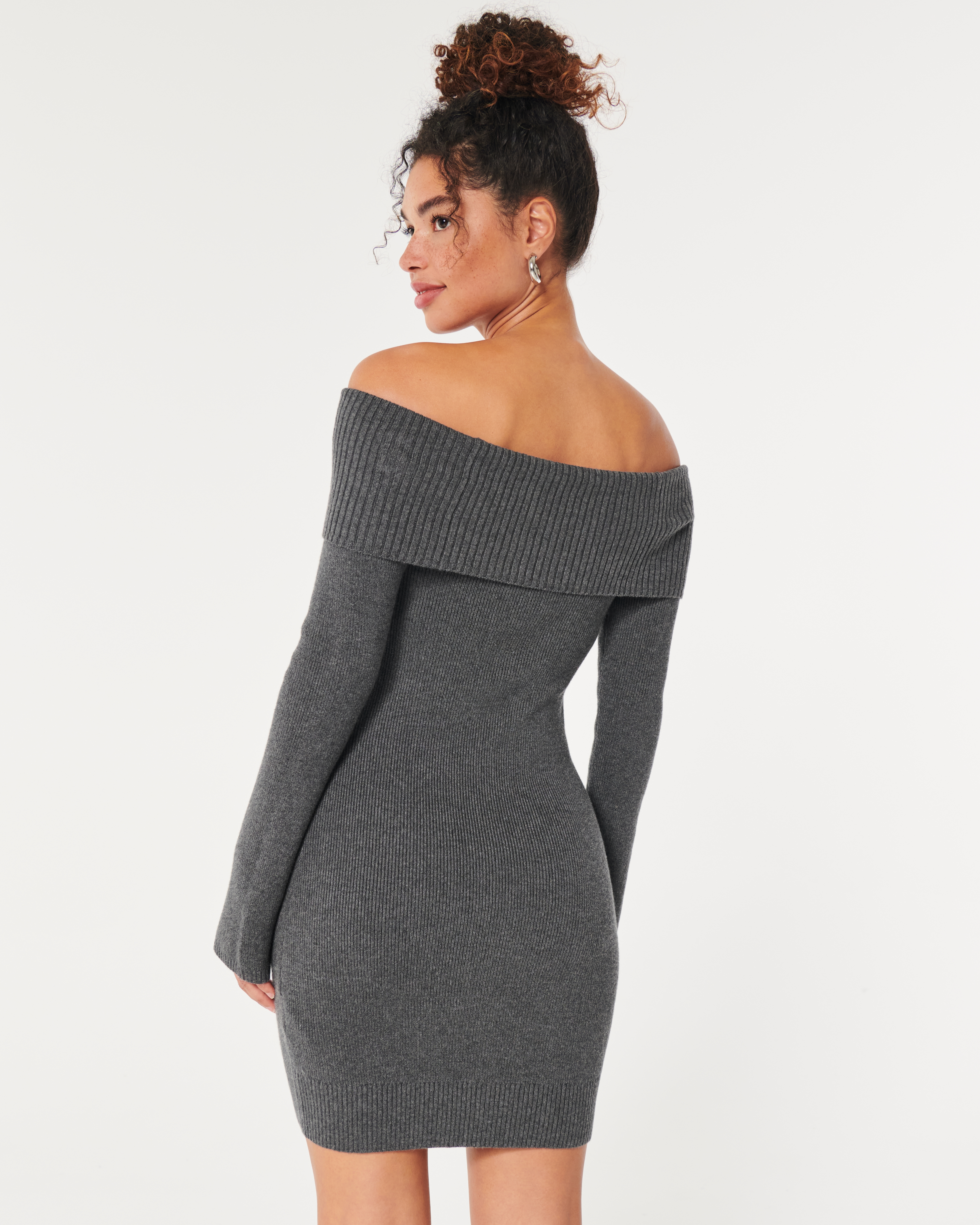 Women s Off the Shoulder Sweater Dress Women s Clearance