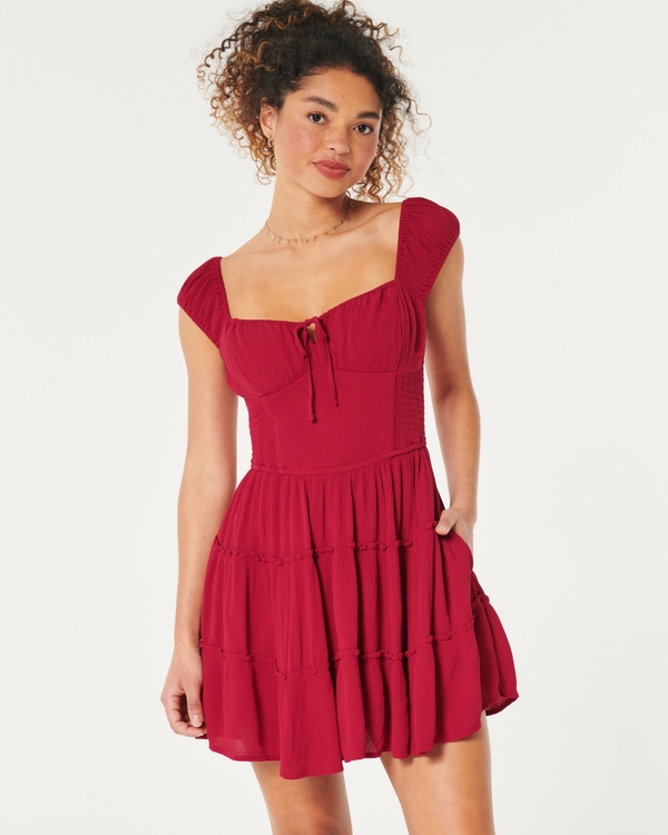 Hollister Sofia Skort Dress, Red