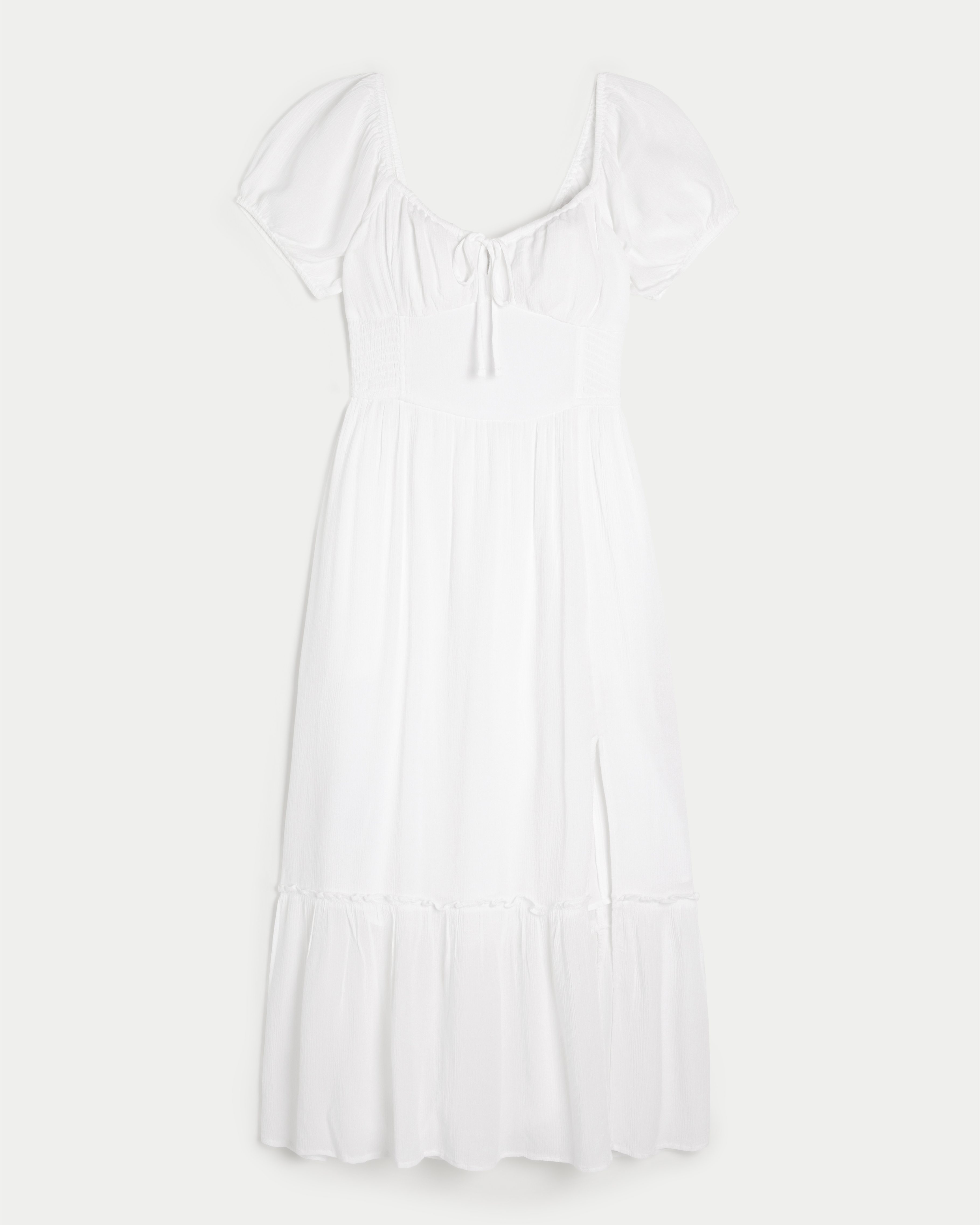 Hollister Sofia Side-Smocked Midi Dress