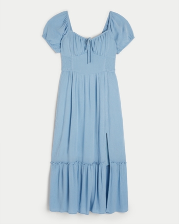 Women's Hollister Sofia SideSmocked Midi Dress Women's