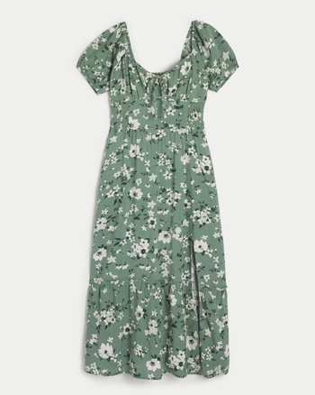 Women's Hollister Sofia SideSmocked Midi Dress Women's Dresses