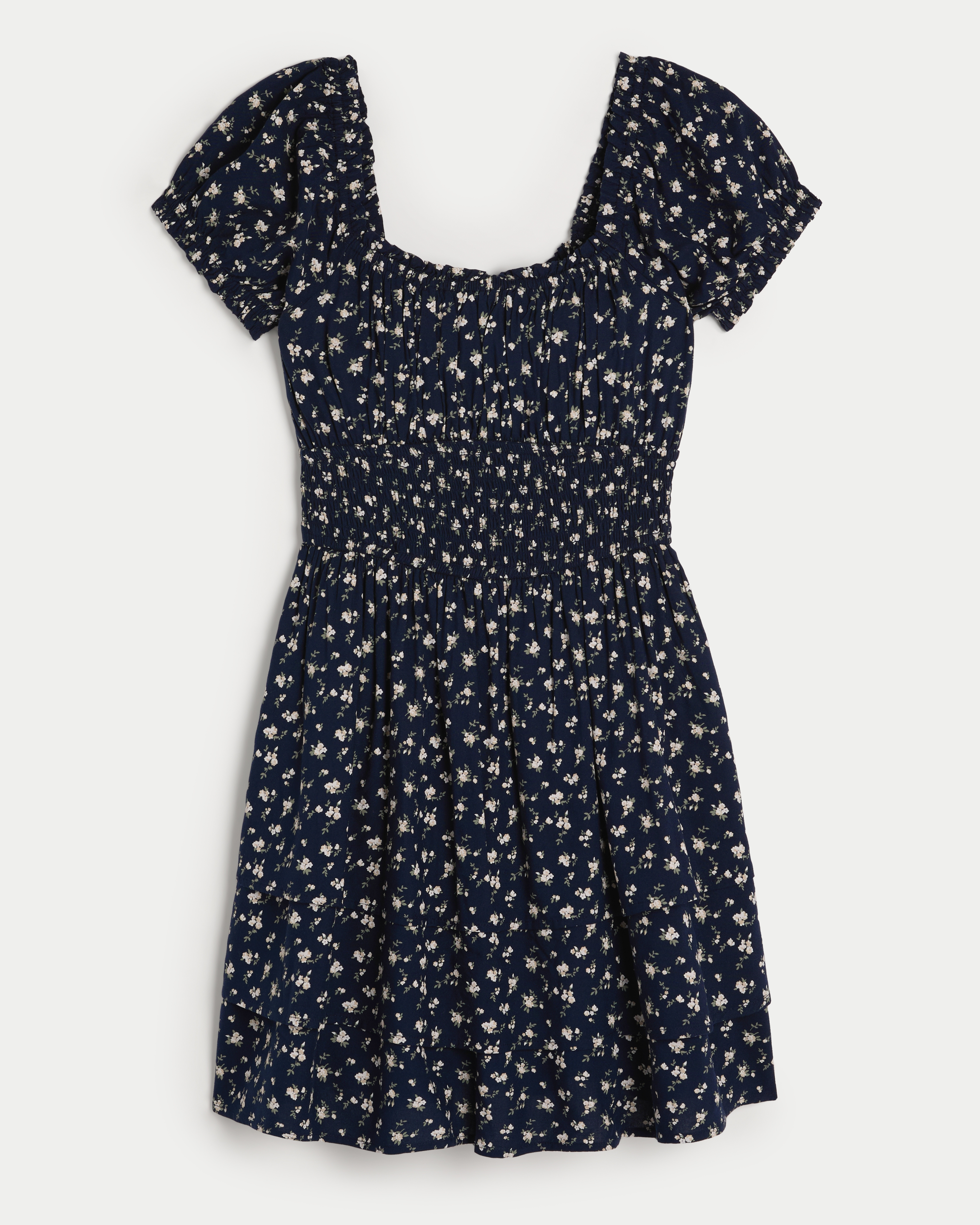 Women's Hollister Saidie On/Off the Shoulder Triple-Tier Skort Dress |  Women's Clearance | HollisterCo.com