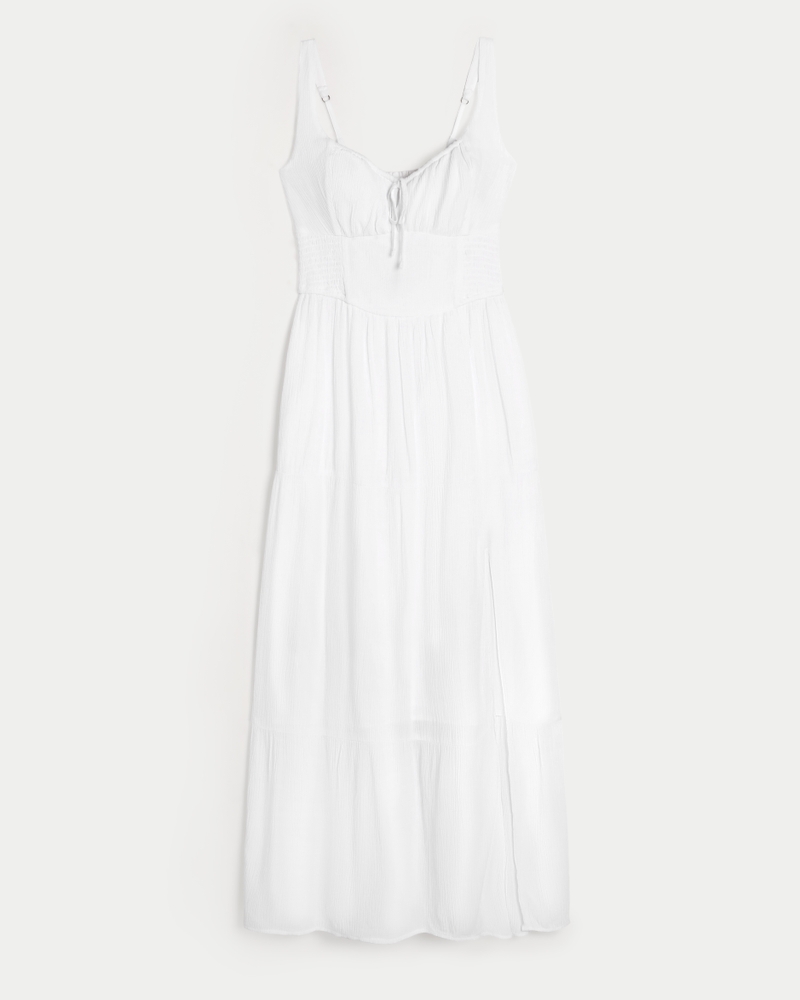 Women's Hollister Sofia Side-Smocked Maxi Dress | Women's | HollisterCo.com