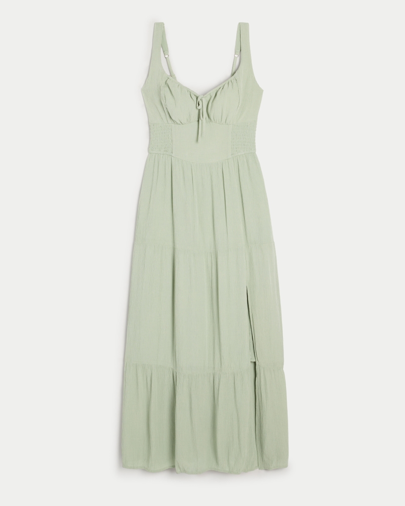 Women's Hollister Sofia Side-Smocked Maxi Dress | Women's | HollisterCo.com