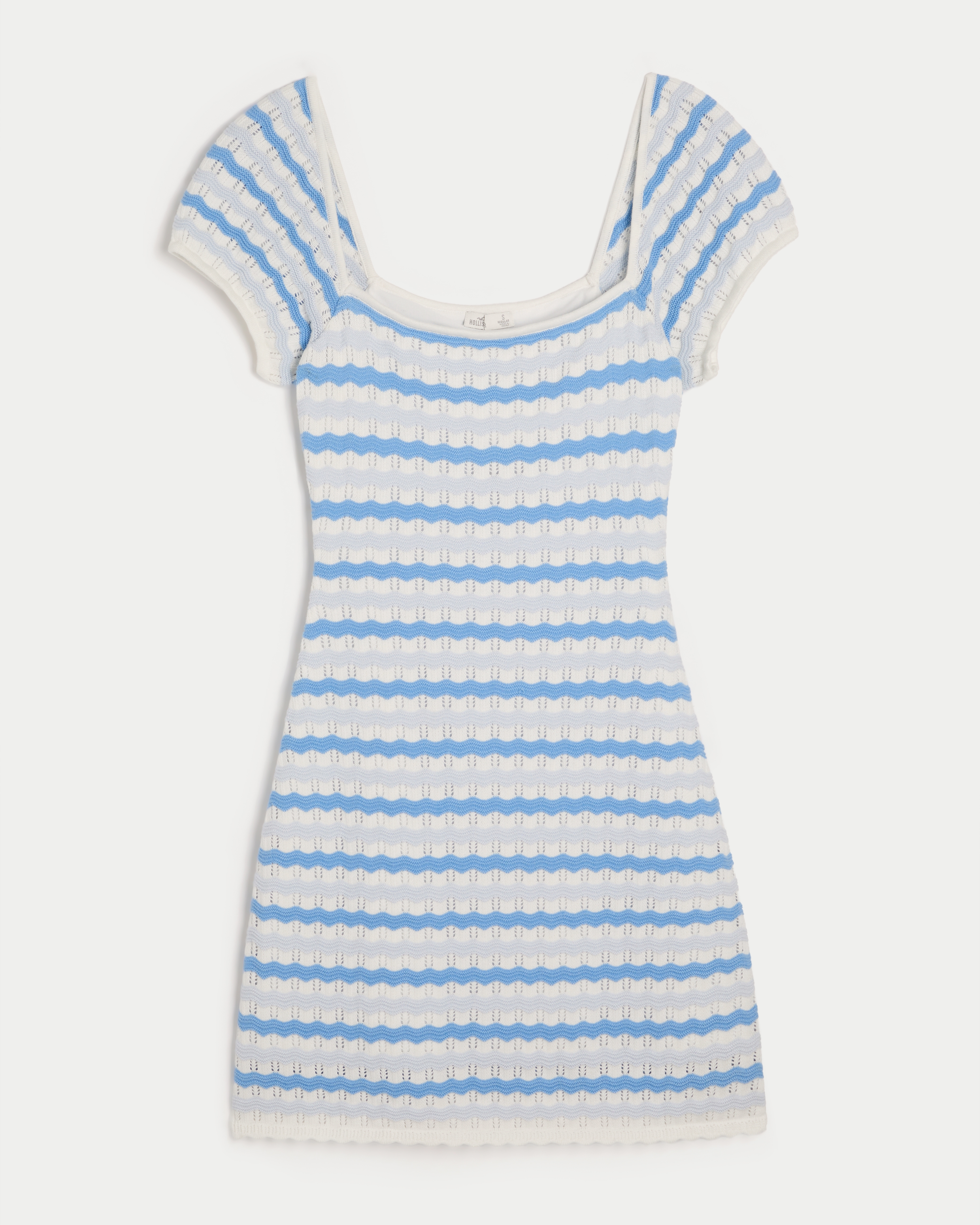 Hollister blue and sale white striped dress