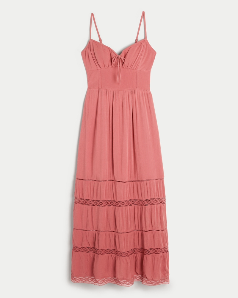 Hollister red lace dress clearance