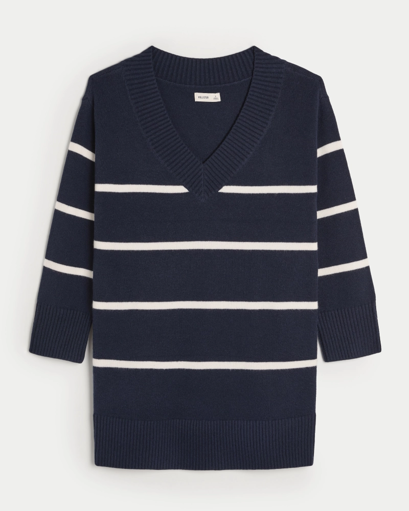 On/Off the shoulder Jersey Sweater Dress