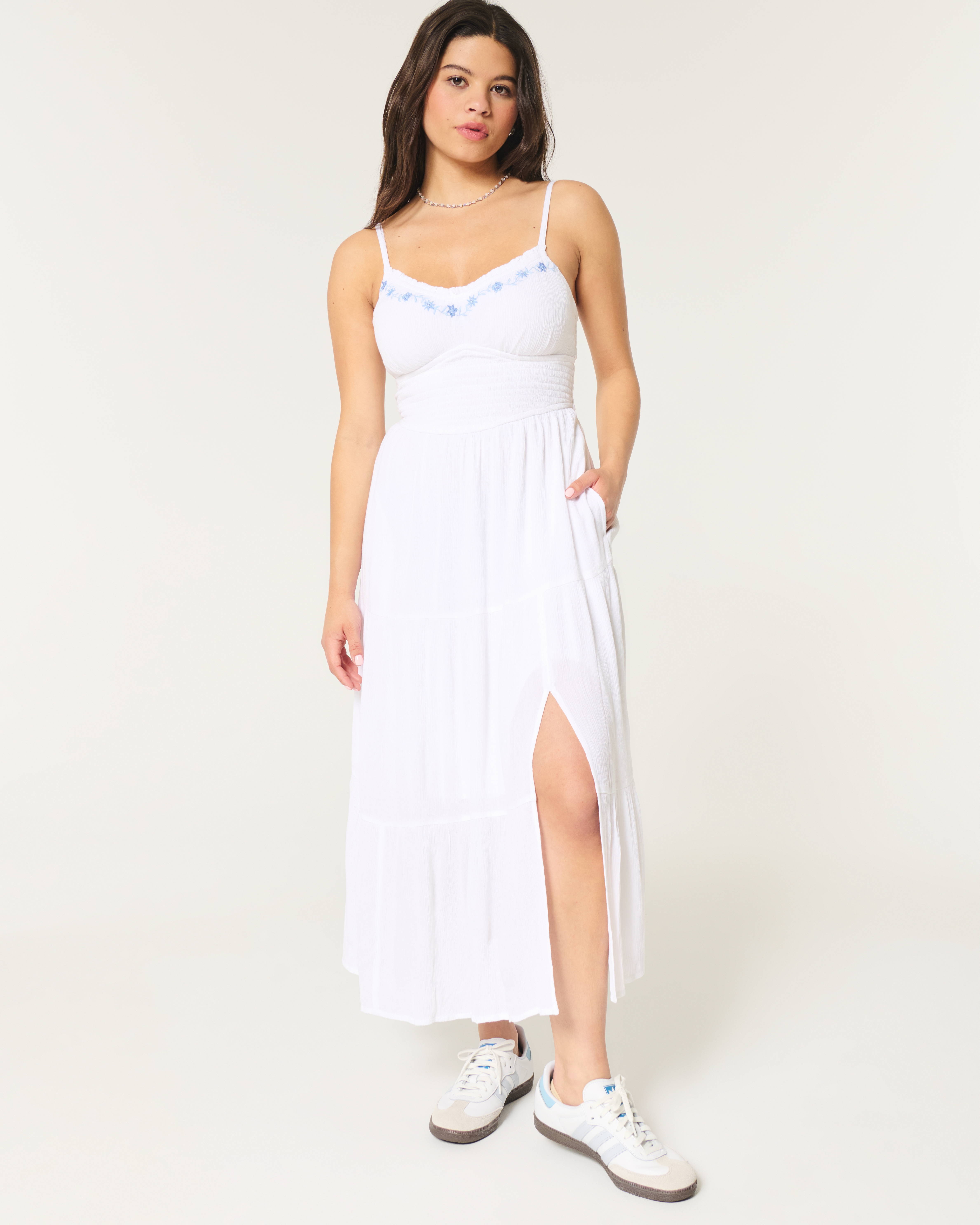 knee length dresses for ladies Black Midi Dress With Criss Cross Back main image 1