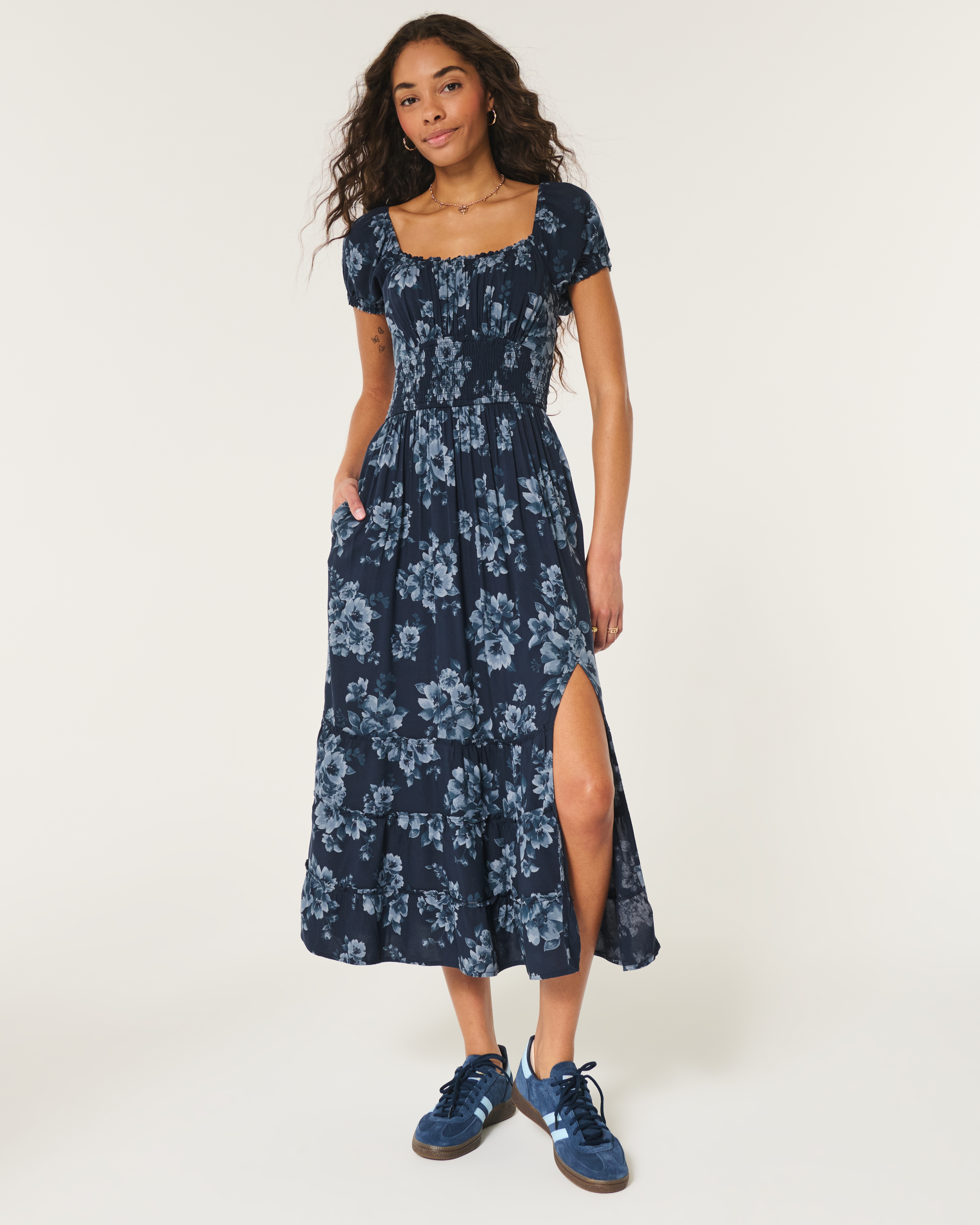 Hollister midi dress hotsell