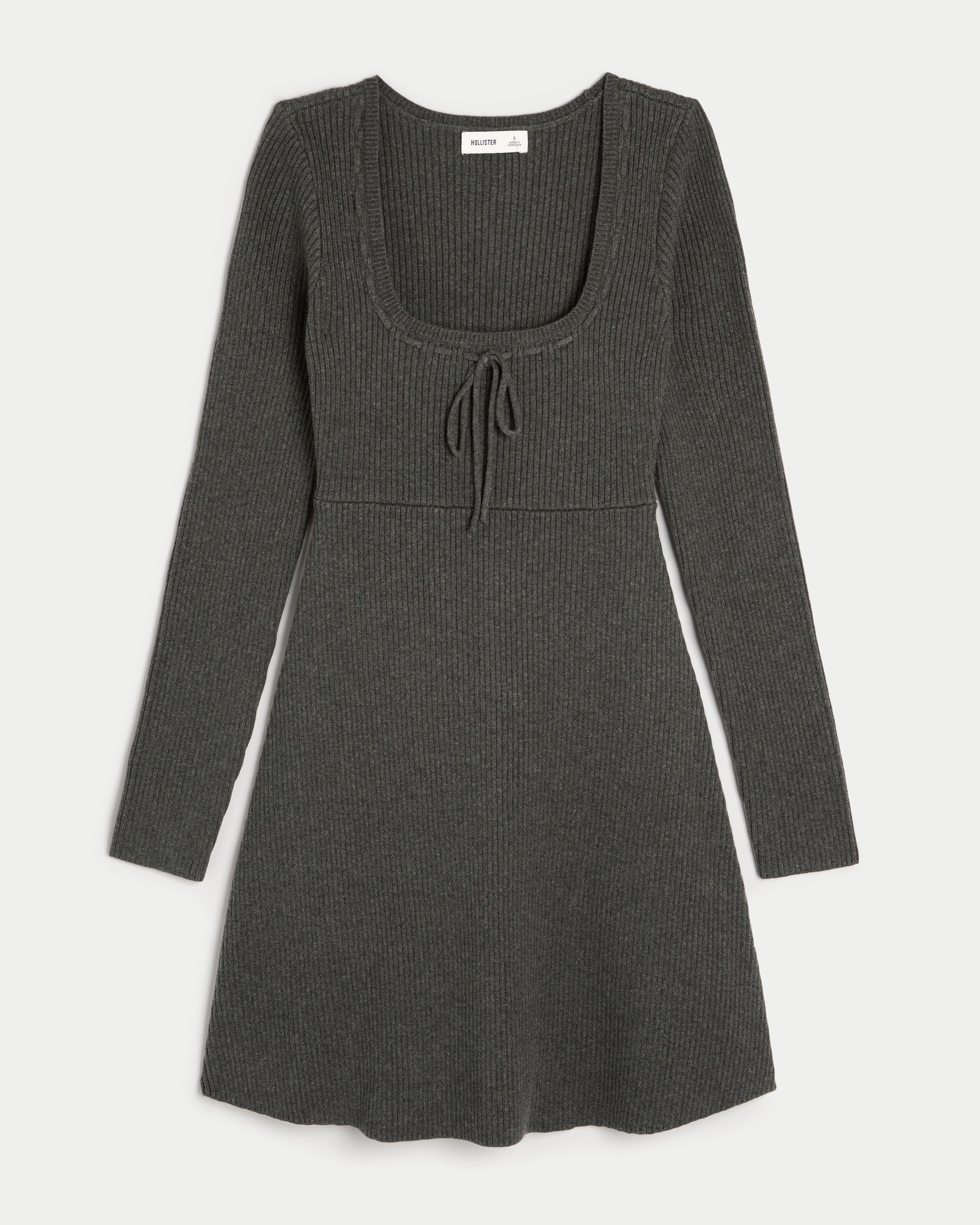 Jumper-Knit Skater Mini Dress