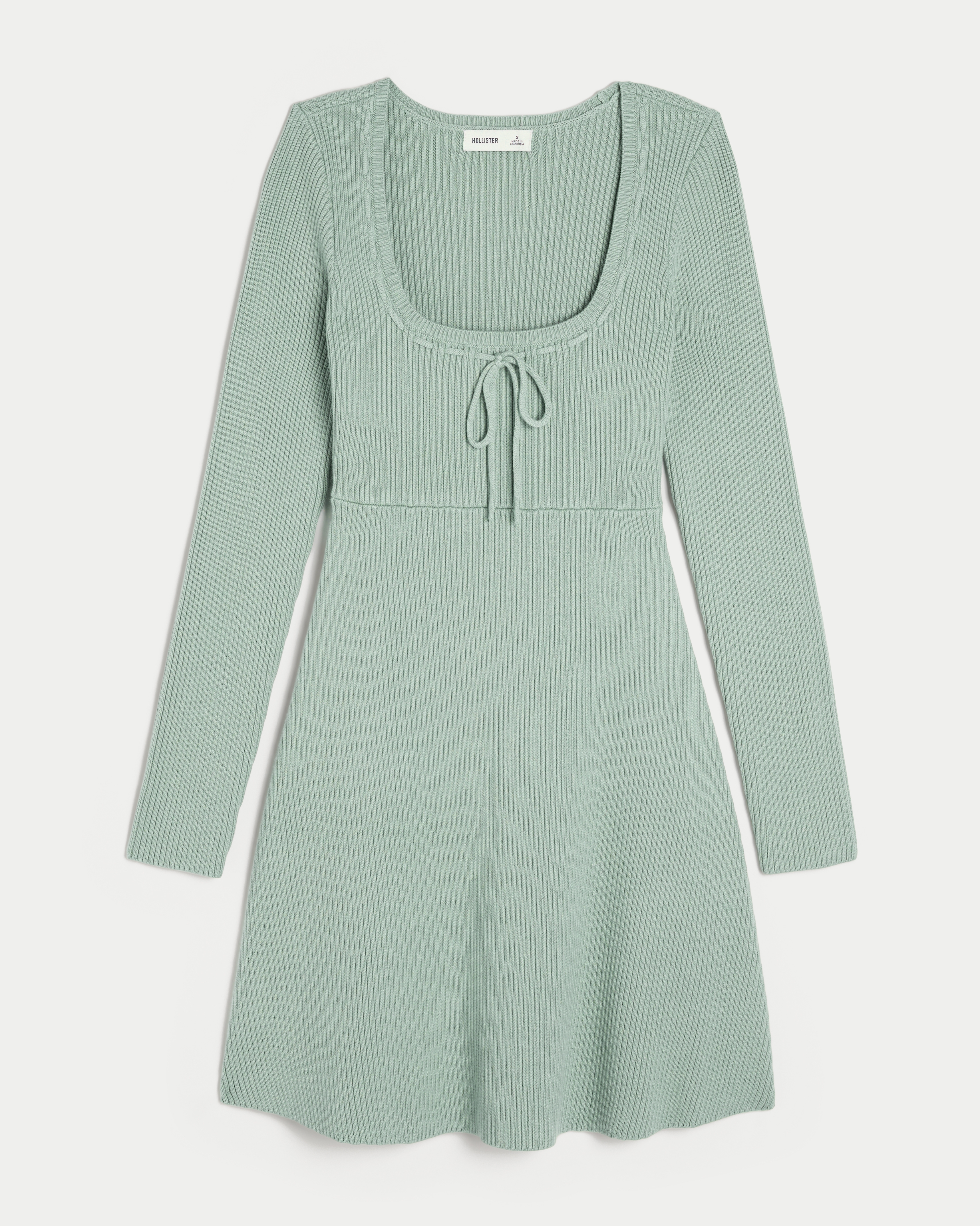 Sweater-Knit Skater Mini Dress