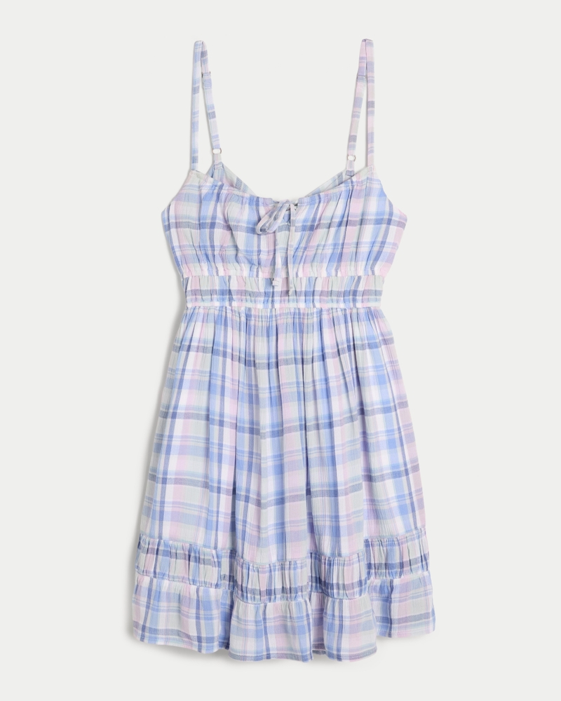 Hollister plaid dress online