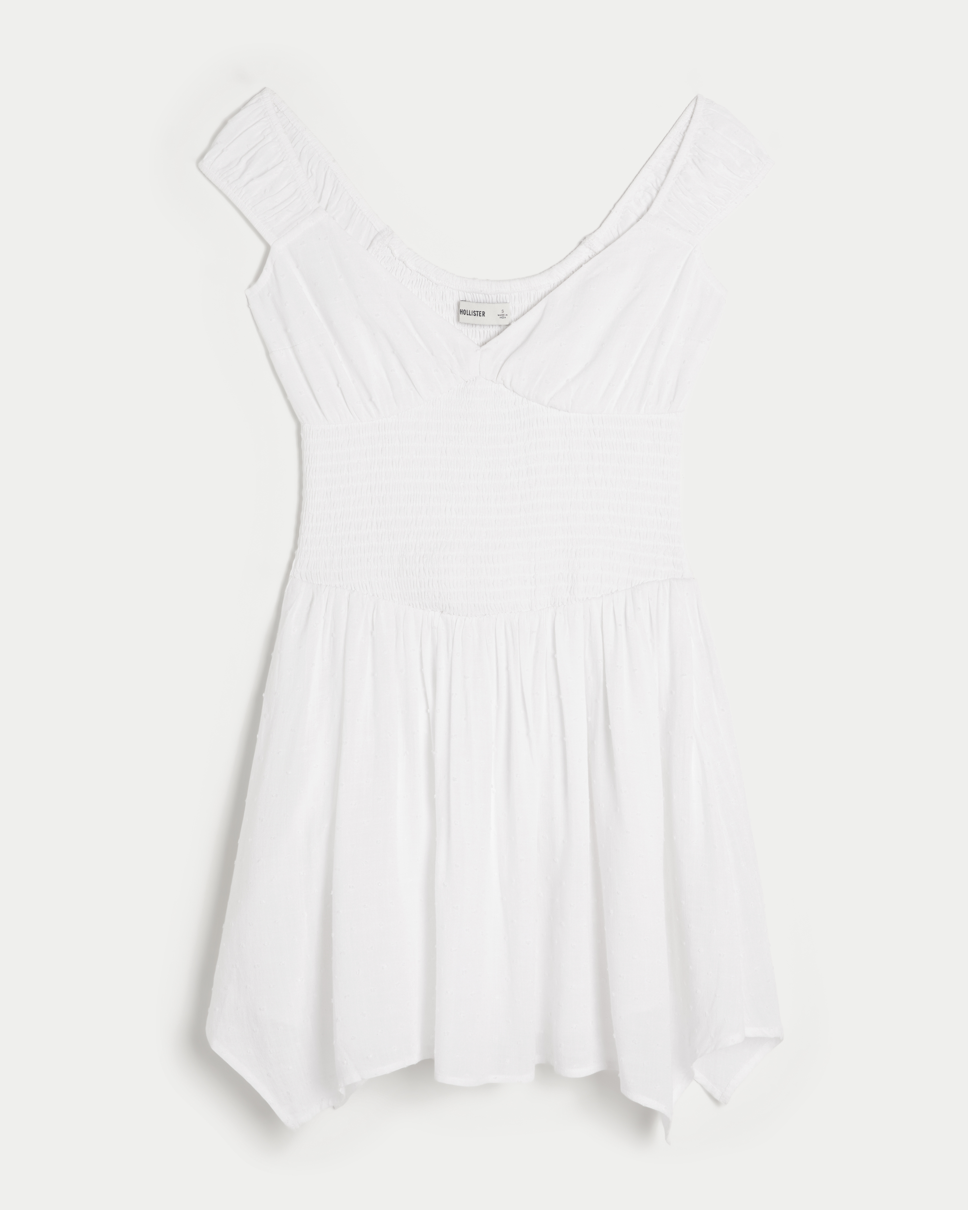 Off-the-Shoulder Asymmetrical Hem Mini Dress