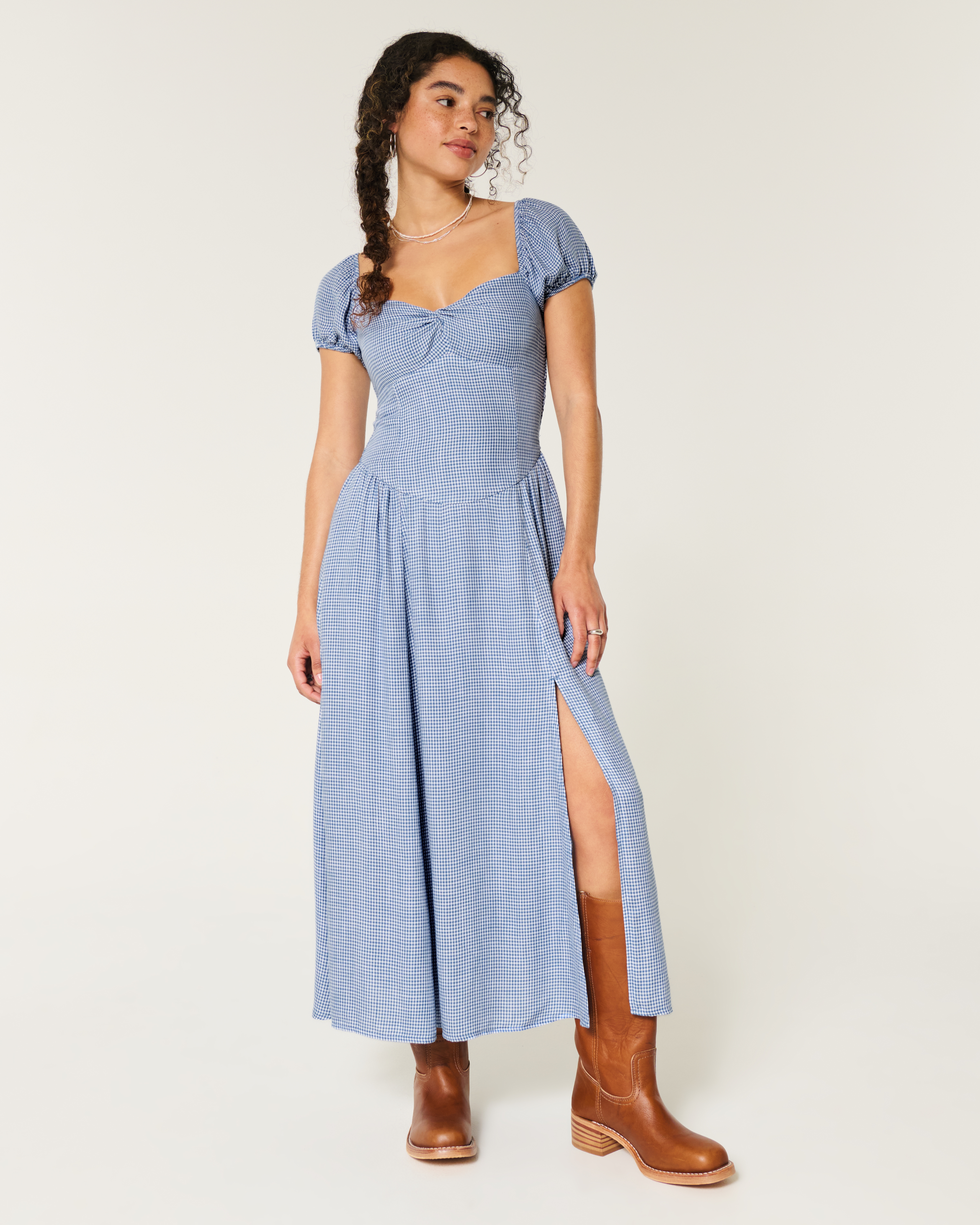 On/Off-the-Shoulder Midi Dress