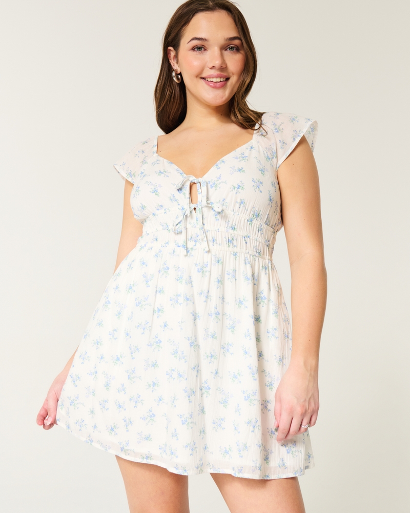 Flutter Sleeve Skort Dress
