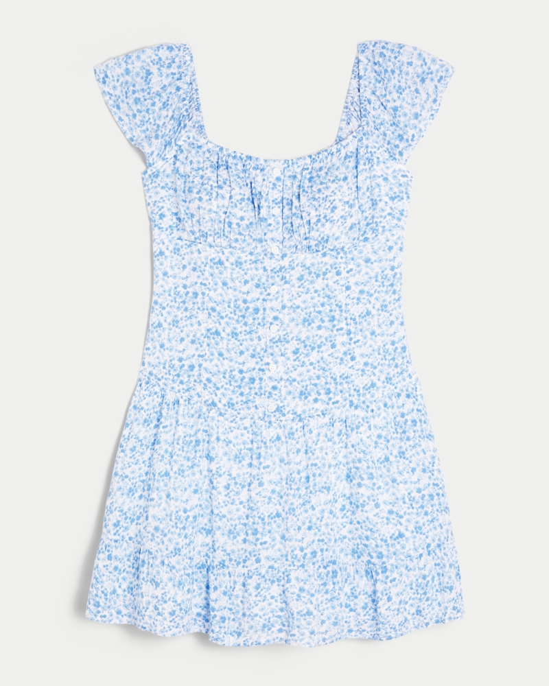 Flutter Sleeve Skort Dress