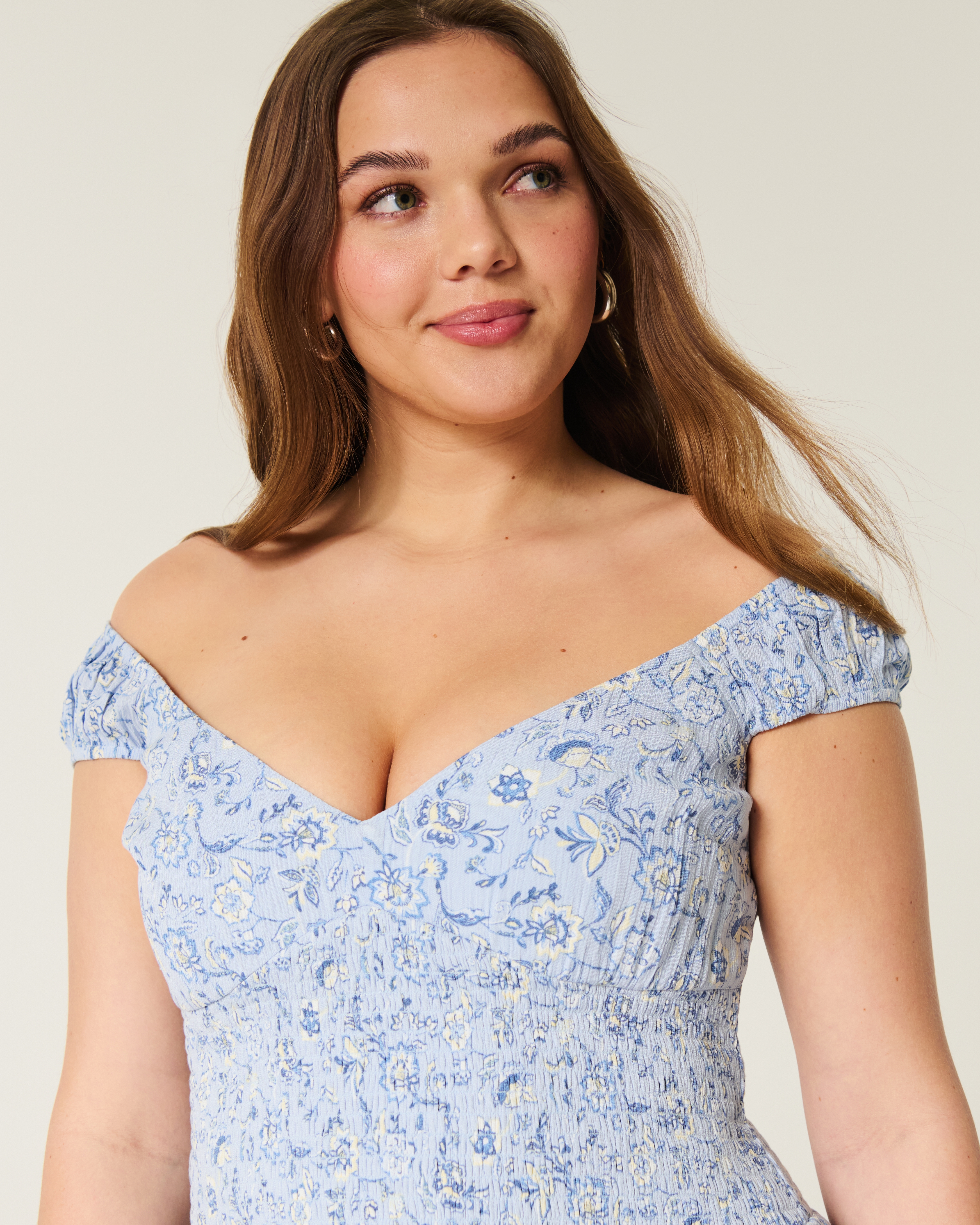 Off-the-Shoulder Asymmetrical Hem Mini Dress