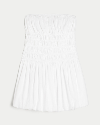 Alix Strapless Twist Front Bubble Mini Dress