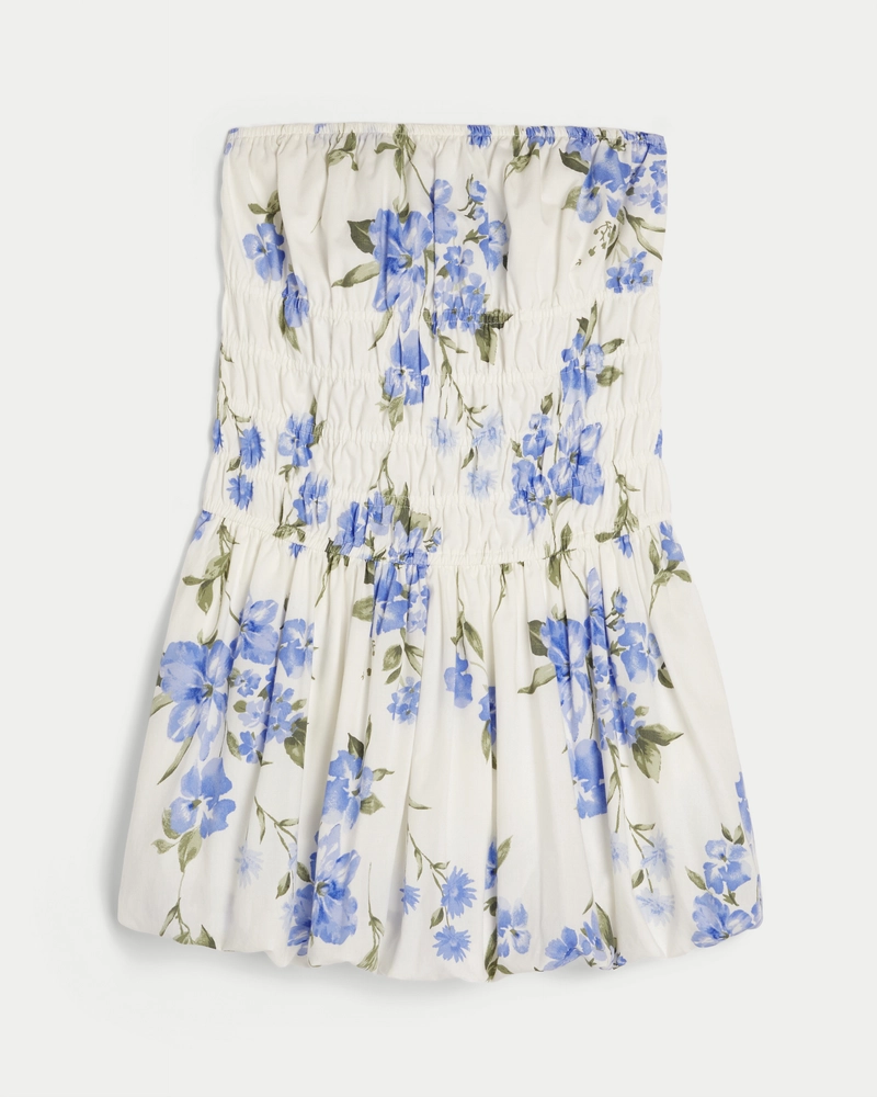 Strapless Bubble Mini Dress