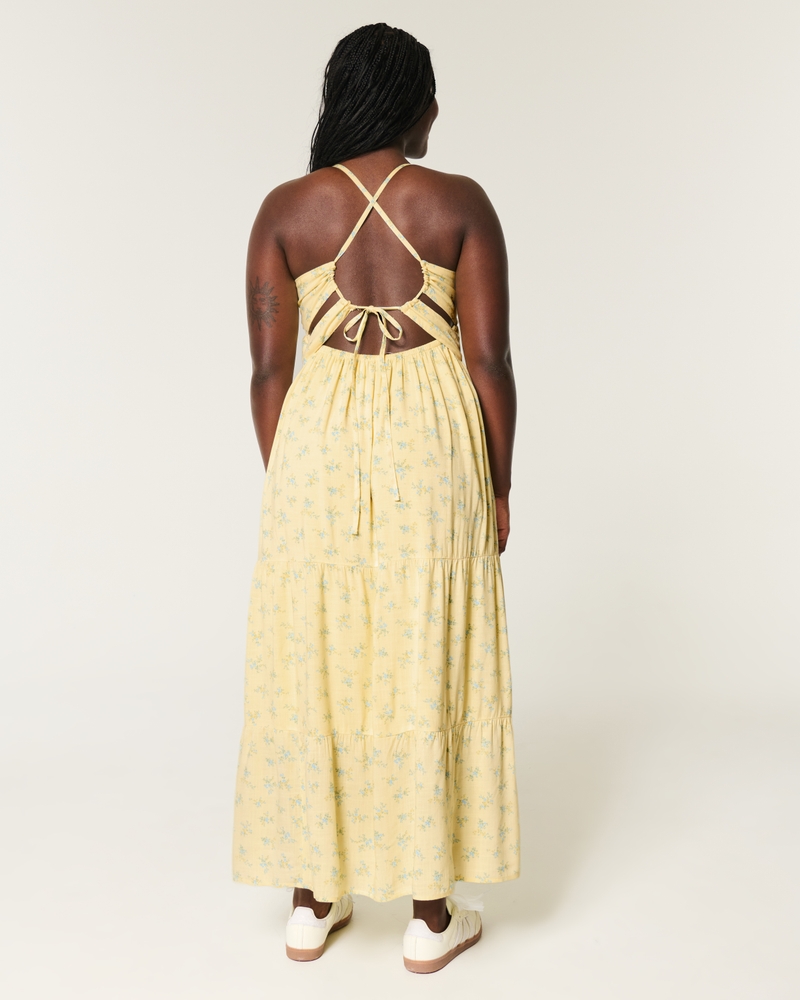 Open Back Maxi Dress