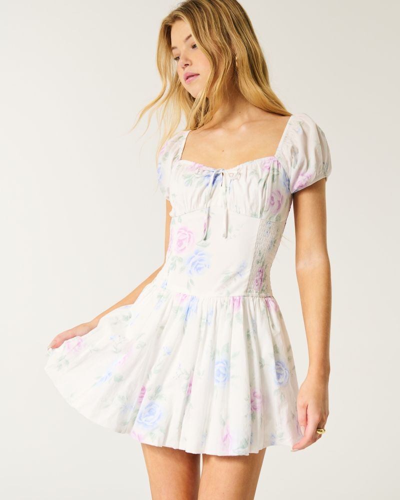 Off-the-Shoulder Cutesy Graphic Tee