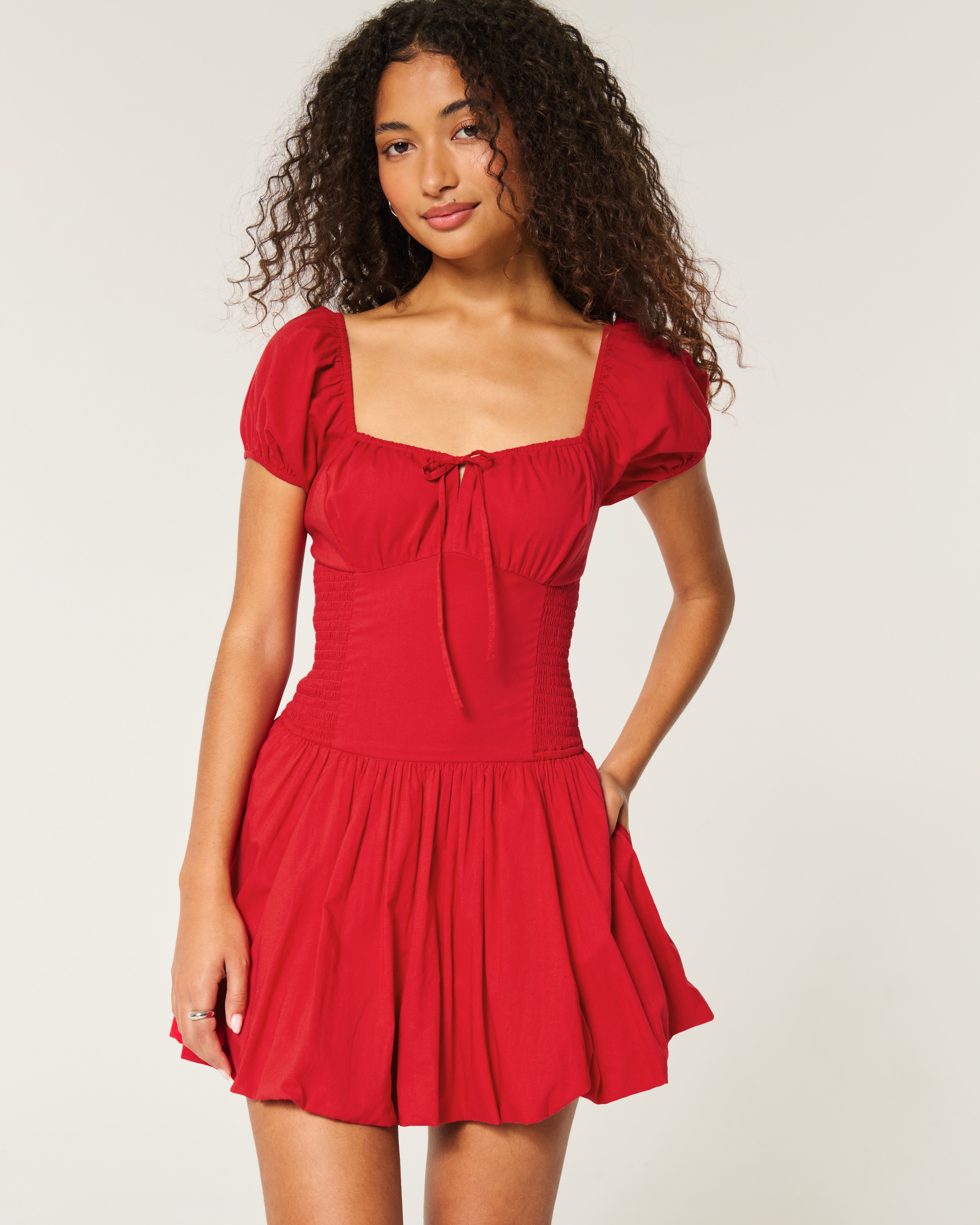 Hollister Sofia Drop-Waist Bubble Skort Dress