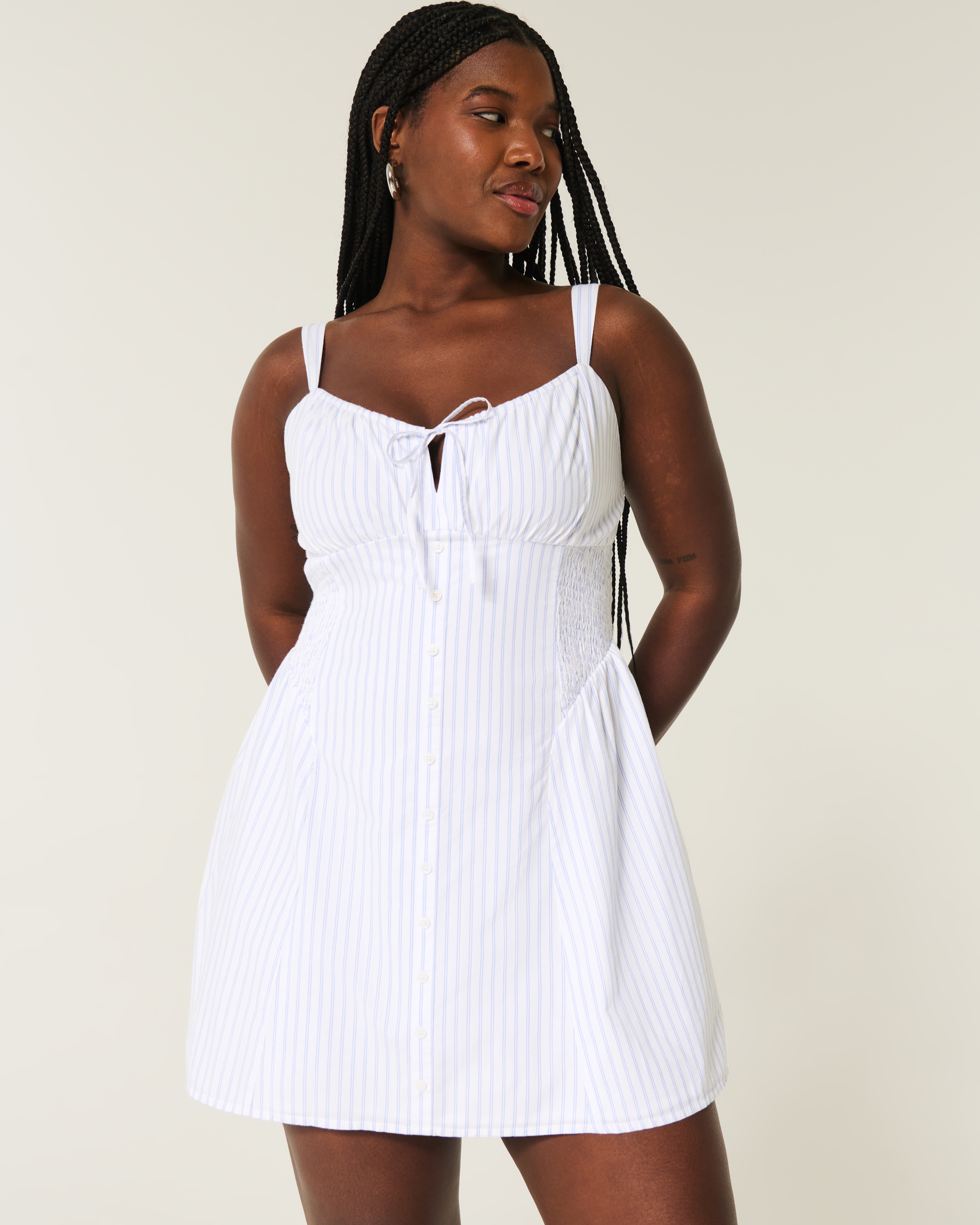 Hollister button front order a line dress - Official Online Store