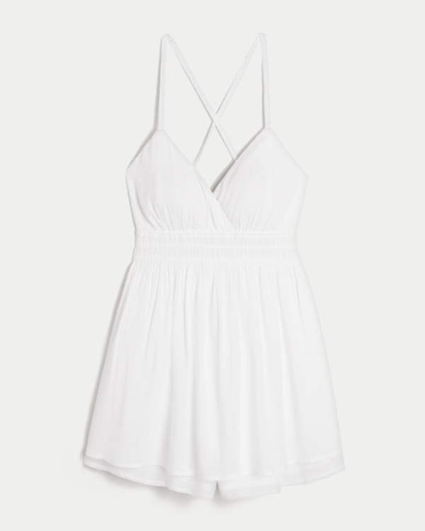 Open-Back Babydoll Romper