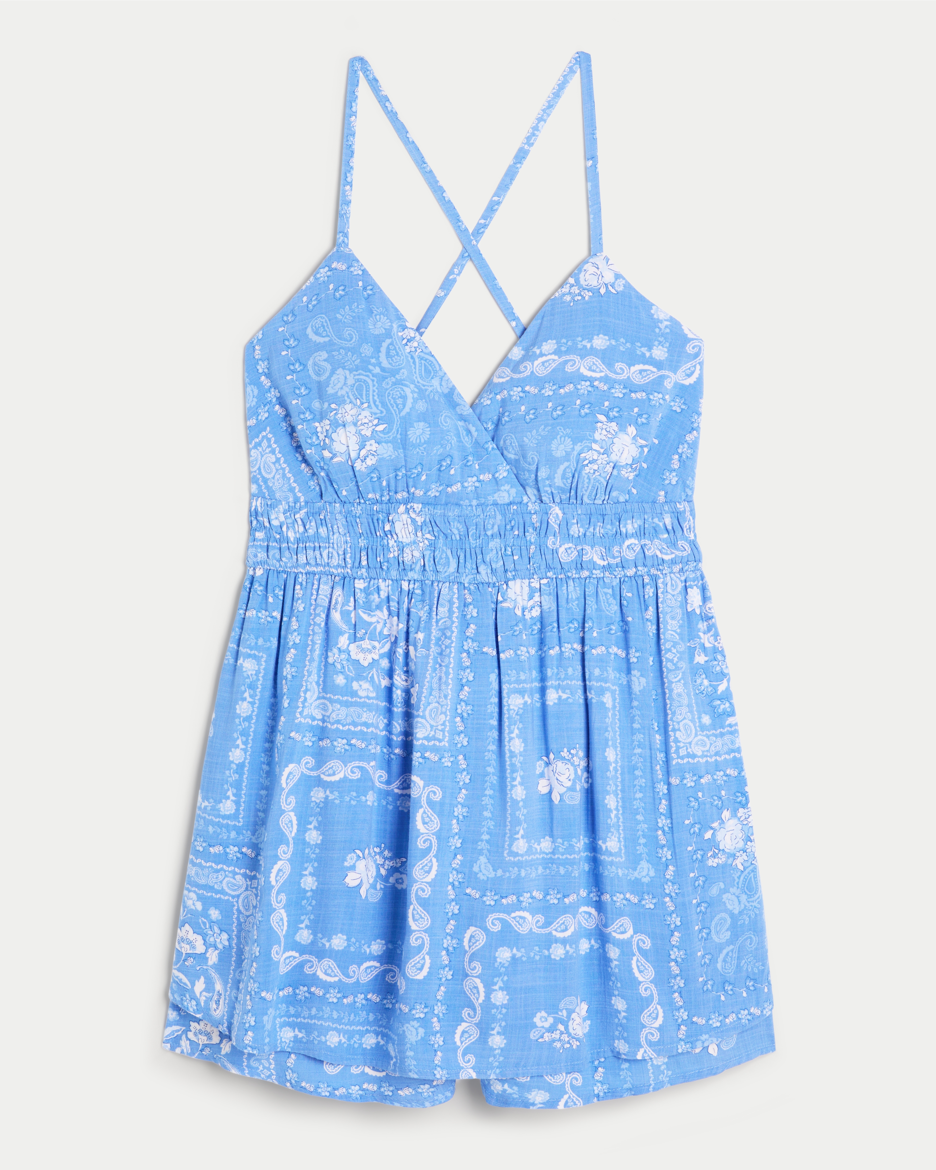 Open-Back Babydoll Romper