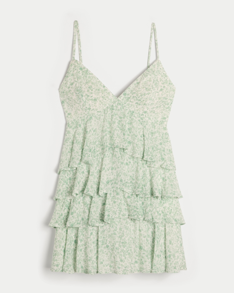 Femmes Minirobe nuisette à volants et col en V | Femmes Robes et combinaisons | HollisterCo.com