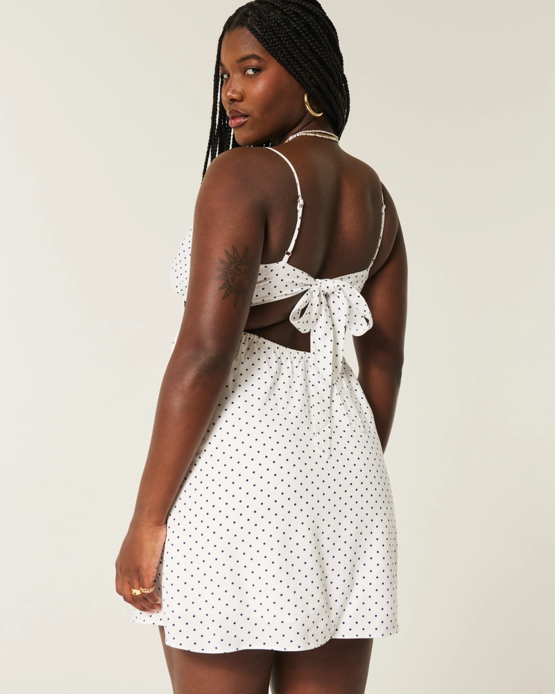 Lace Detail Slip Mini Dress