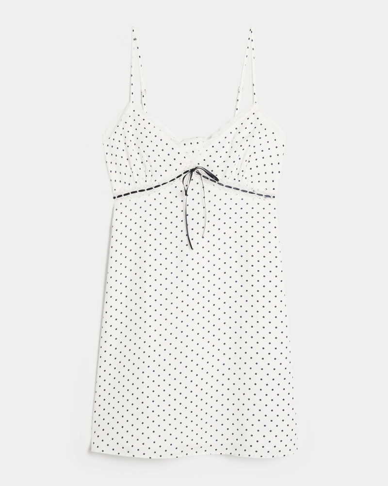 Lace Detail Slip Mini Dress