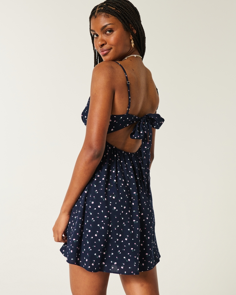 Lace Detail Slip Mini Dress