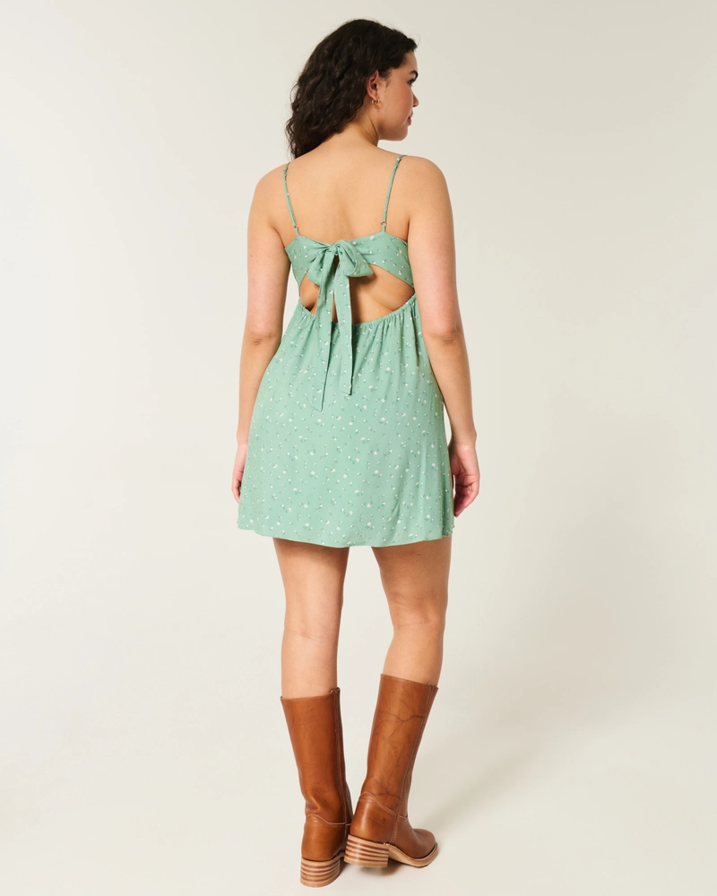 Lace Detail Slip Mini Dress
